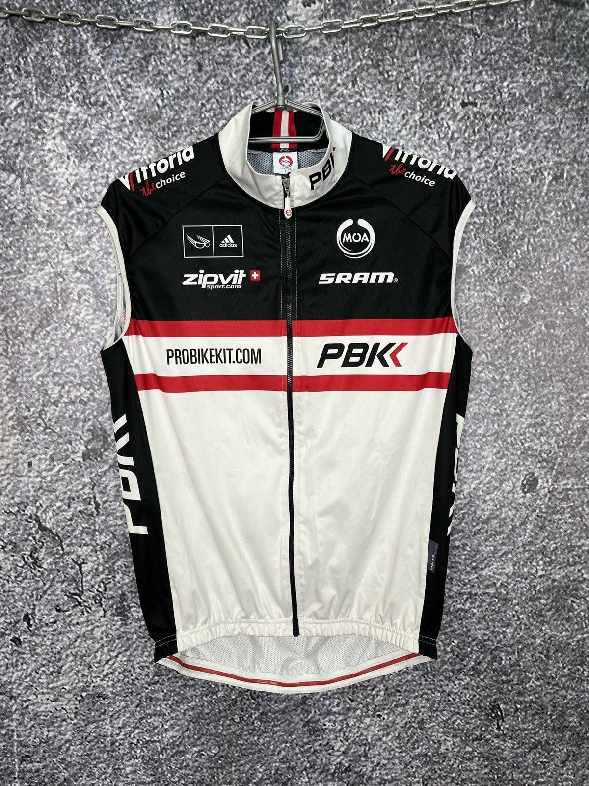 Other MOA PBK Full Zip Cycling Vest Made in Italy Adidas Size L Size US L / EU 52-54 / 3 - 1 Thumbnail