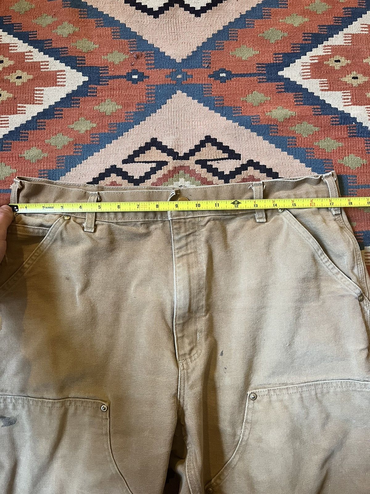 Carhartt Vintage brown carhartt double knee faded and distressed Size US 36 / EU 52 - 7 Thumbnail