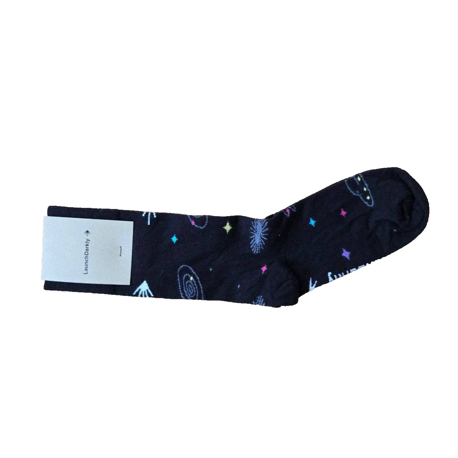 & Other Stories Sock Club cotton Launch Darkly Galactic Socks Black A001829 Size ONE SIZE - 3 Thumbnail