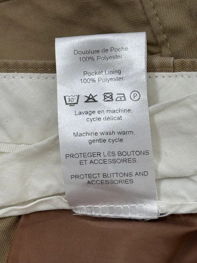 Louis Vuitton Louis Vuitton Beige Uniform Chino Pants Size US 32 / EU 48 - 10 Thumbnail
