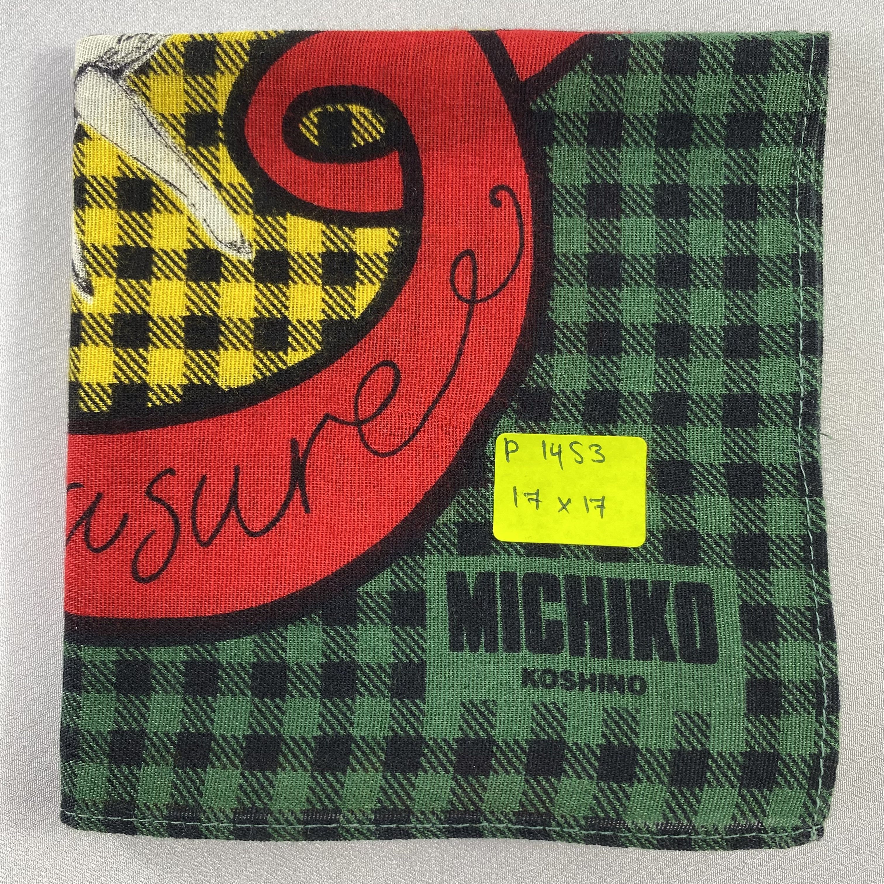Michiko Koshino London × Vintage Michiko Koshino London Handkerchief / Neckerchief-P1453 Size ONE SIZE - 5 Thumbnail