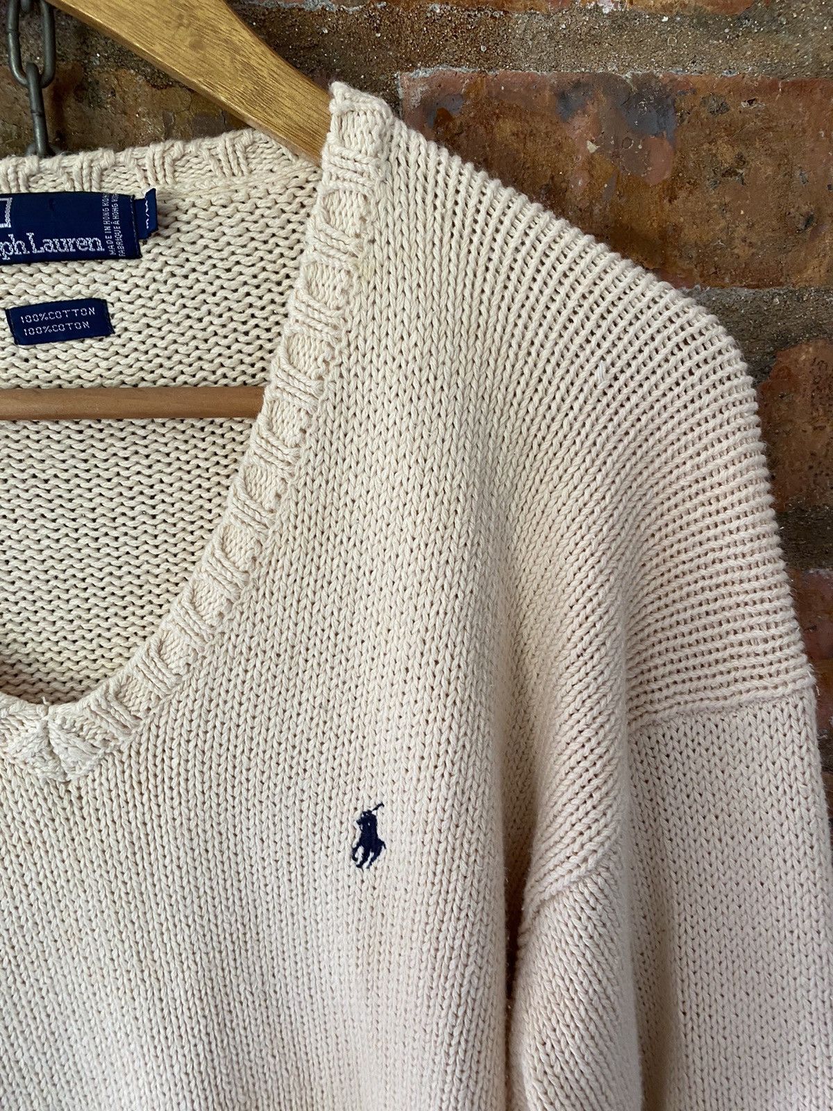 Polo Ralph Lauren 1980s Polo Ralph Lauren Made Hong Kong cable knit Size US L / EU 52-54 / 3 - 5 Thumbnail