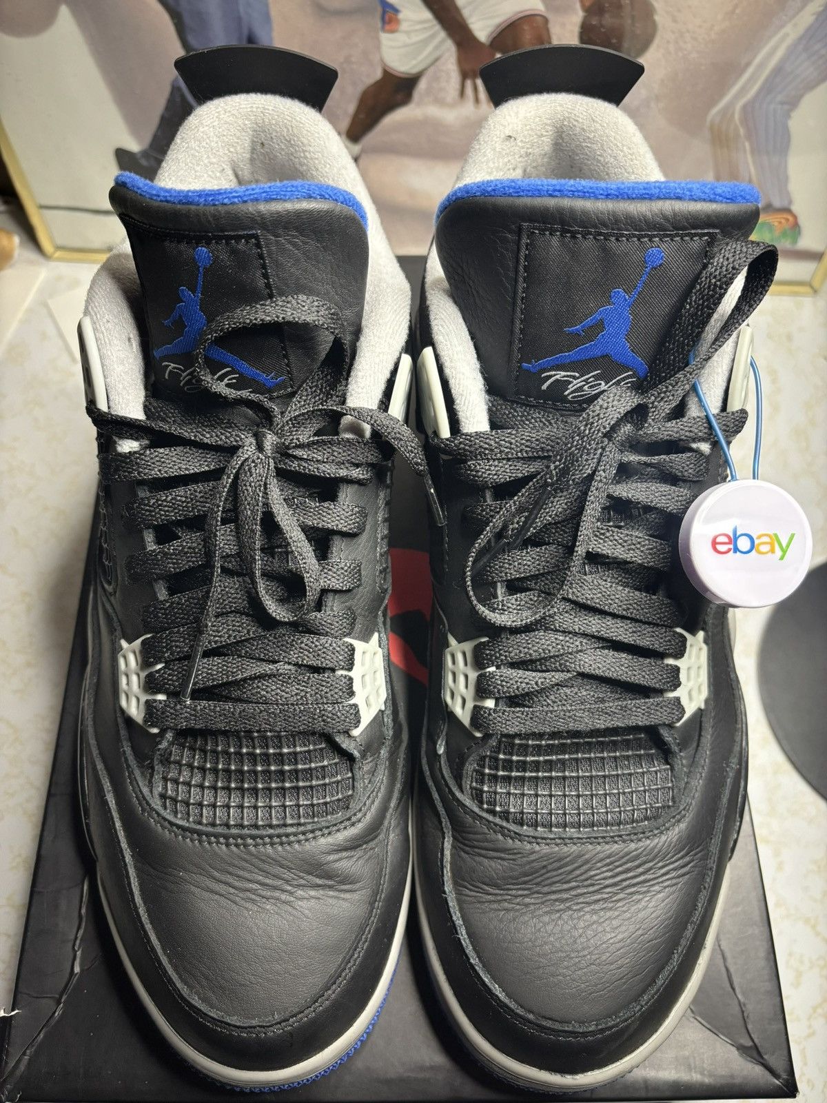 Jordan Brand Air Jordan 4 Retro Motorsports Alternate 2017 Size US 12 / EU 45 - 2 Thumbnail