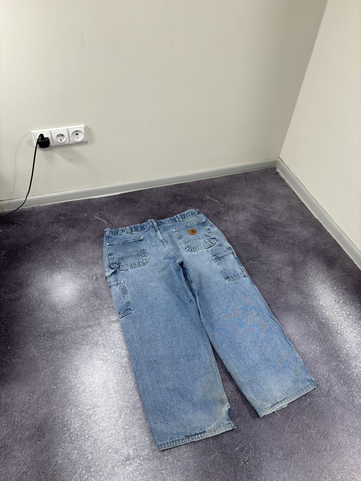 Carhartt Vintage 90s Carhartt Denim Dungaree Fit Hype Baggy Jeans Size US 40 / EU 56 - 3 Thumbnail
