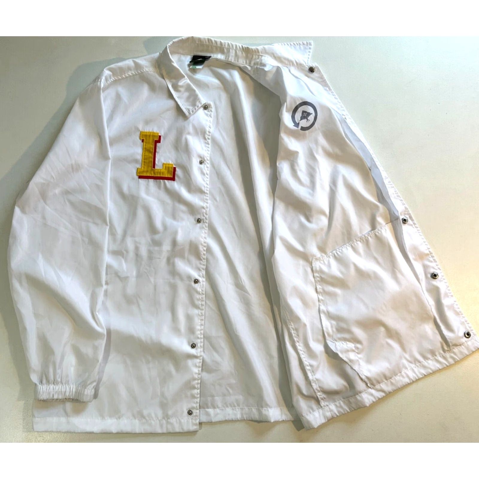 Vintage LRG Lifted Research Group Jacket Mens Windbreaker 3XL White Logo Windbreaker City Hip Hop Casual Lightweight Pattern Solid Snap Closure Size US XXL / EU 58 / 5 - 6 Thumbnail