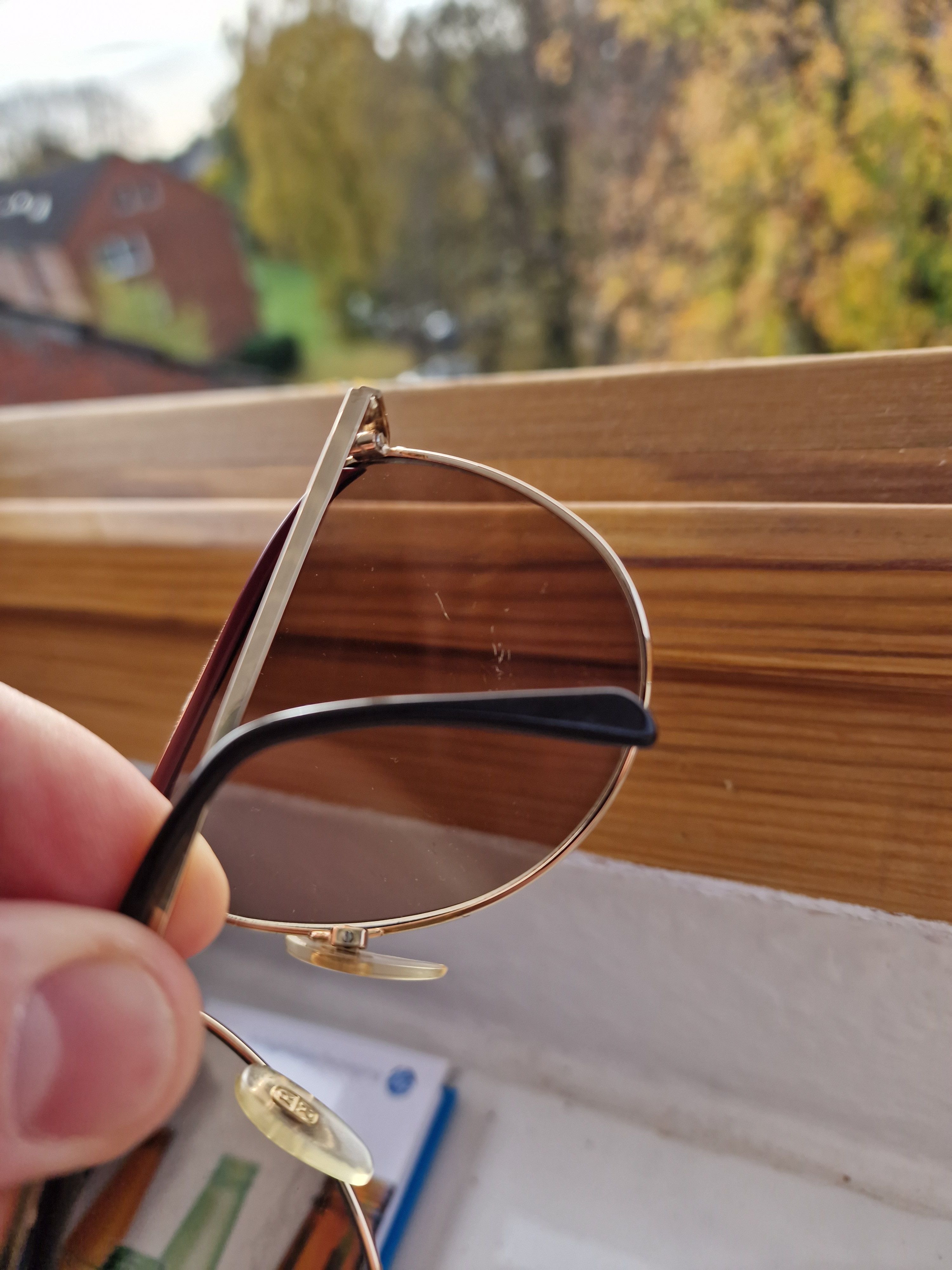 Vintage RODENSTOCK AVIATOR Sunglasses REMO GOLD \ BROWN Lensess USED Size ONE SIZE - 20 Thumbnail