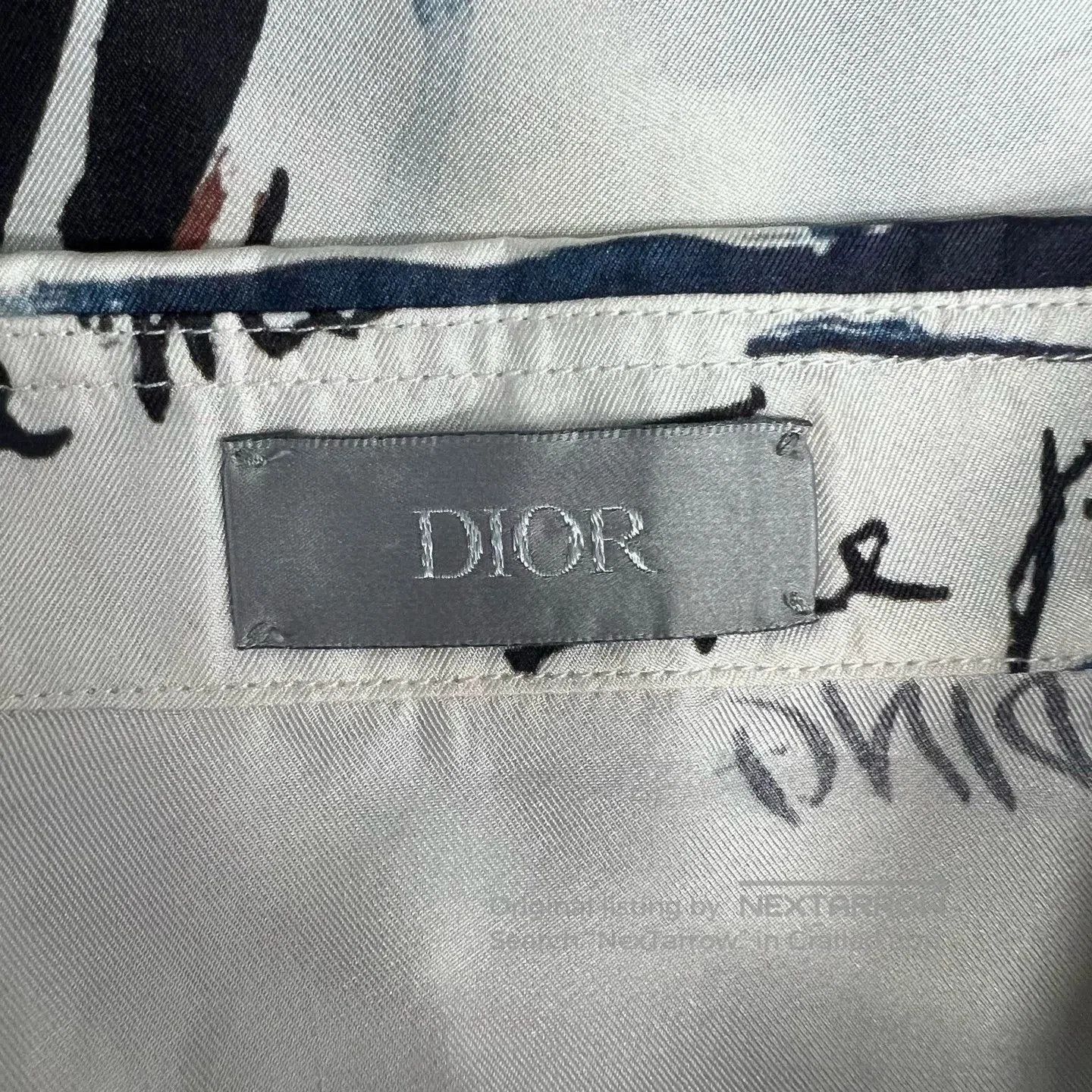 Dior dior silk short sleeve shirt with print. Size US M / EU 48-50 / 2 - 3 Thumbnail