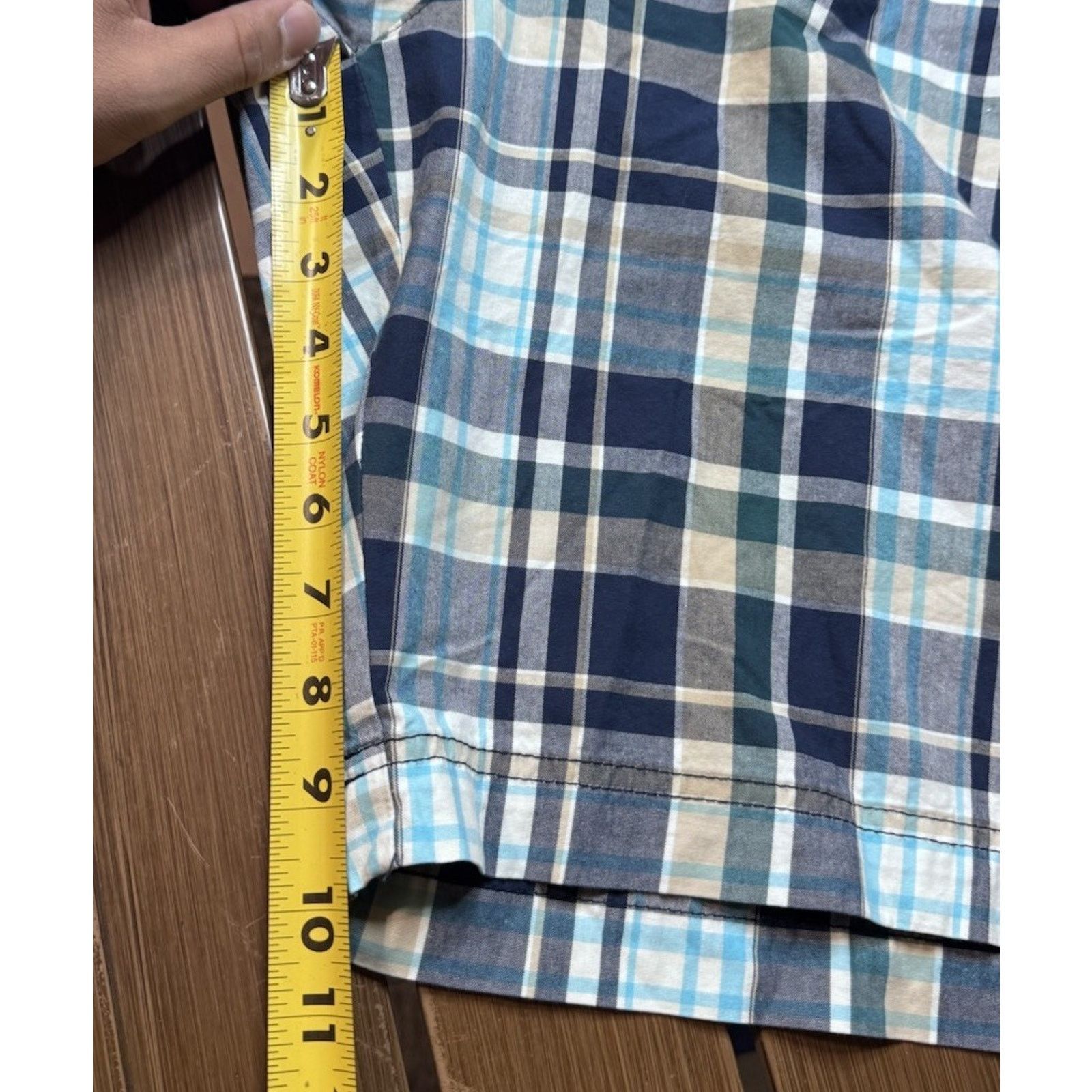 Izod NWT Izod Mens 42x10 Plaid Shorts Y2k Vintage Skater Retro Size US 42 / EU 58 - 6 Thumbnail