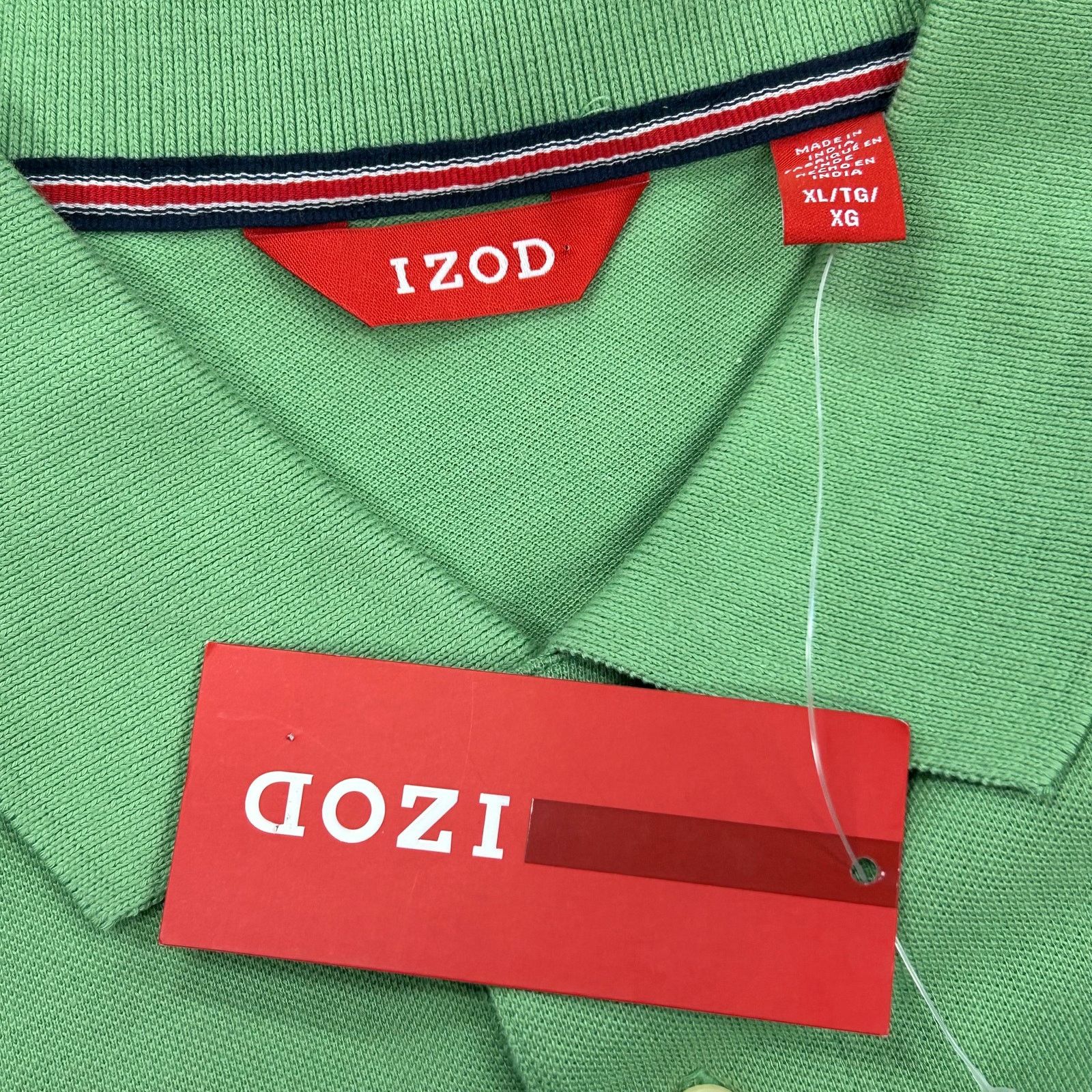 Izod IZOD men's short-sleeve green polo shirt size XL B8 Size US XL / EU 56 / 4 - 3 Thumbnail