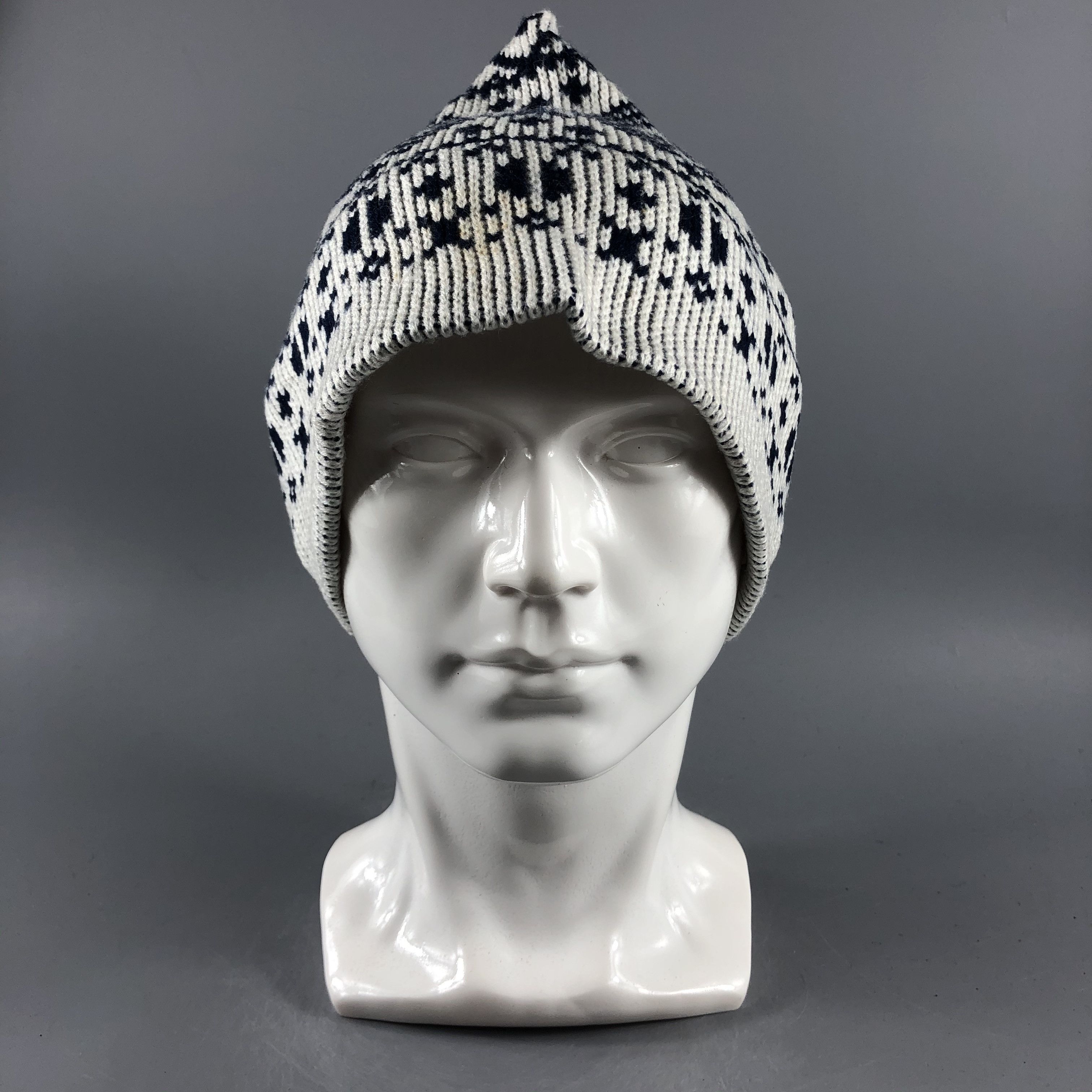 Japanese Brand × Vintage Unknown Fair Isle Beanie Snow Hat Snow Cap -D362 Size ONE SIZE - 2 Thumbnail