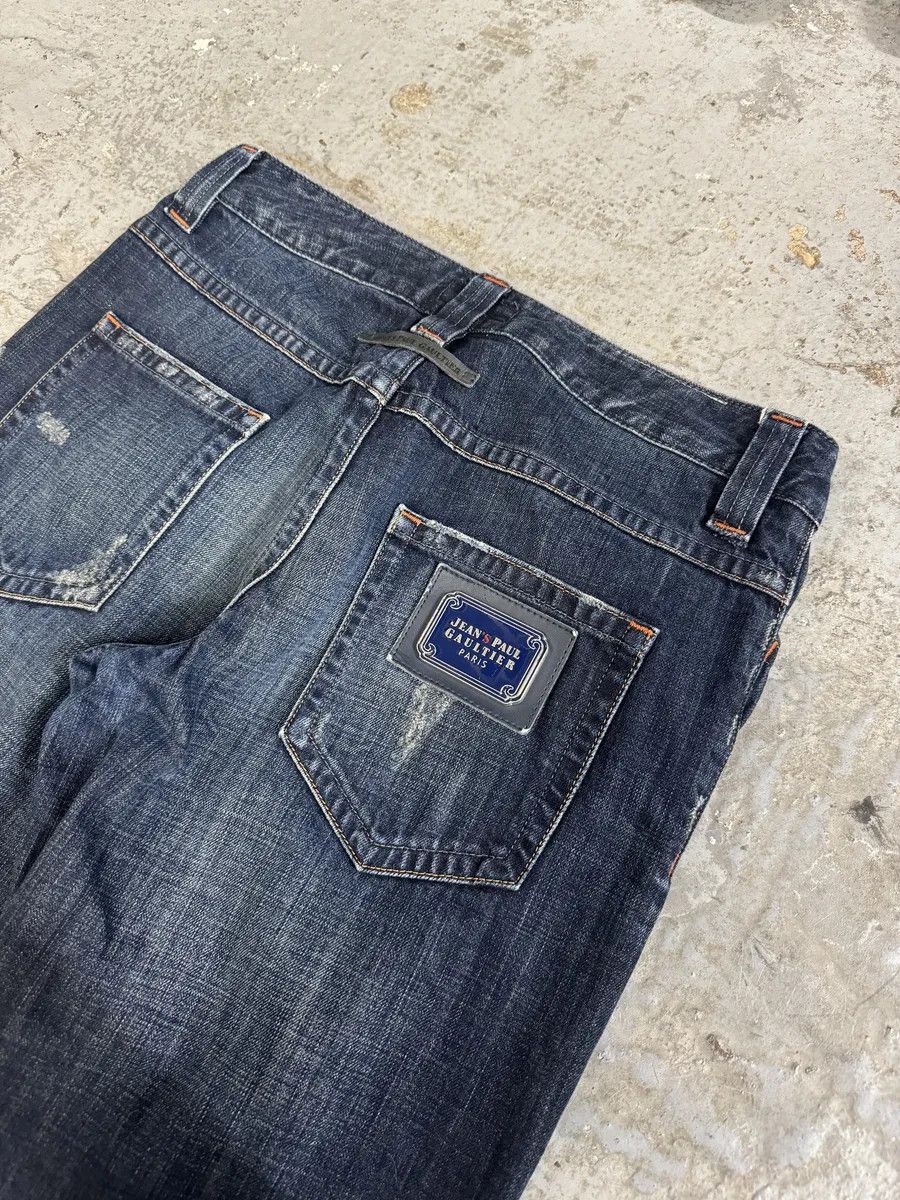 Jean Paul Gaultier 2000s Jean Paul Gaultier Washed Denim Jeans Size US 30 / EU 46 - 7 Thumbnail