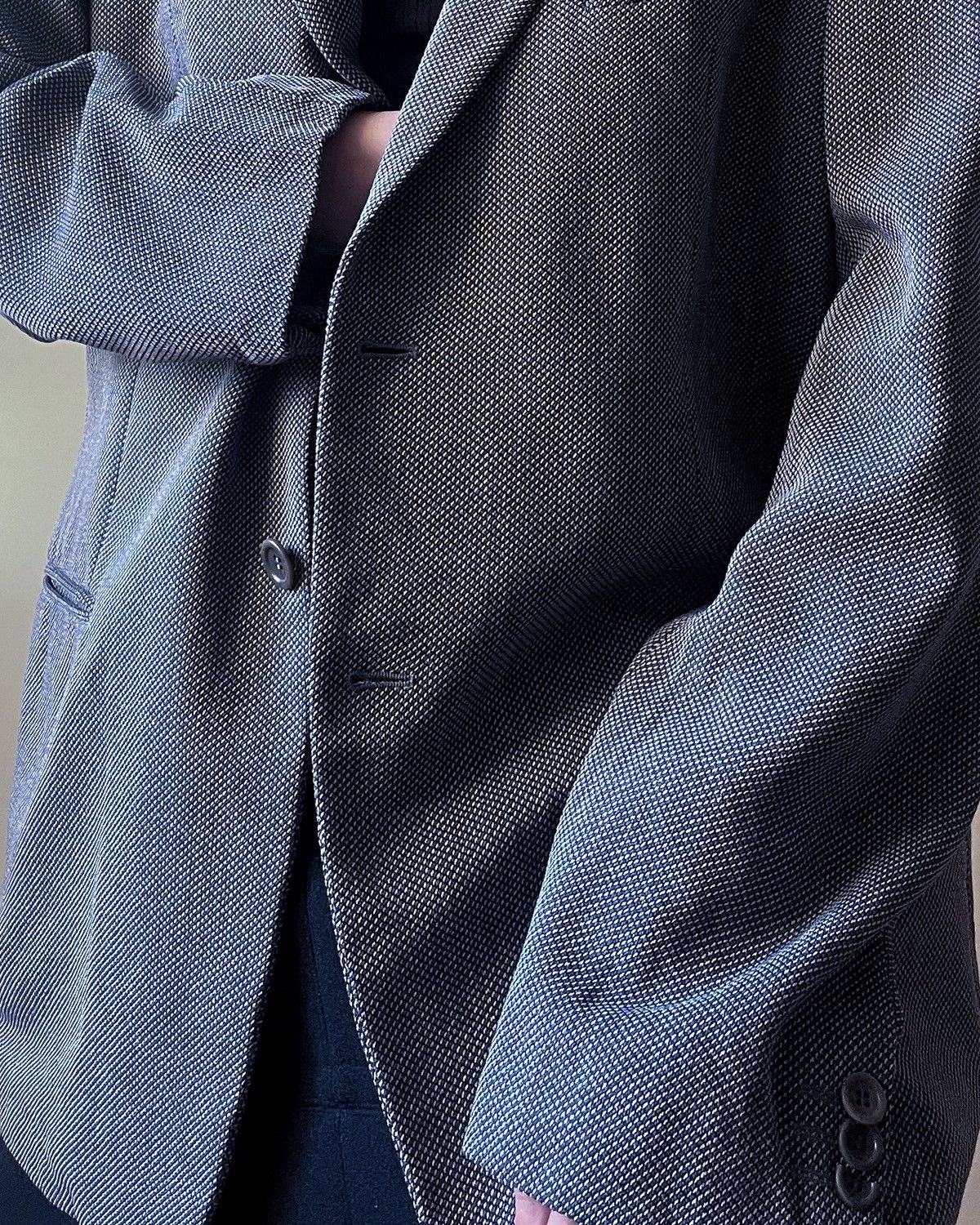 Armani Vintage Armani Light Gray Blazer Size XL / US 12-14 / IT 48-50 - 5 Thumbnail