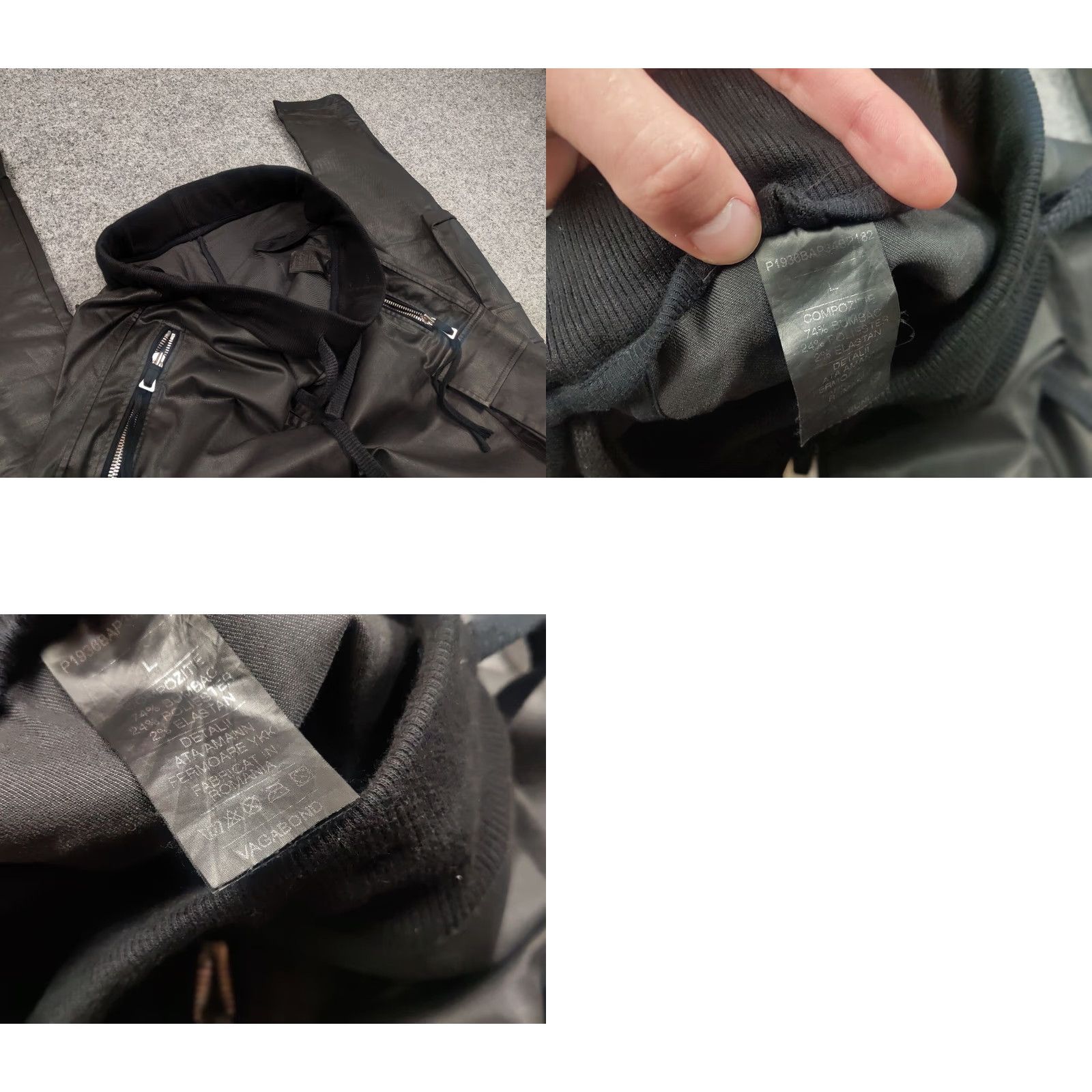 Vagabond Vagabond Black Slim Multipocket Cargo Pants Rick Owens style Size US 33 - 9 Thumbnail