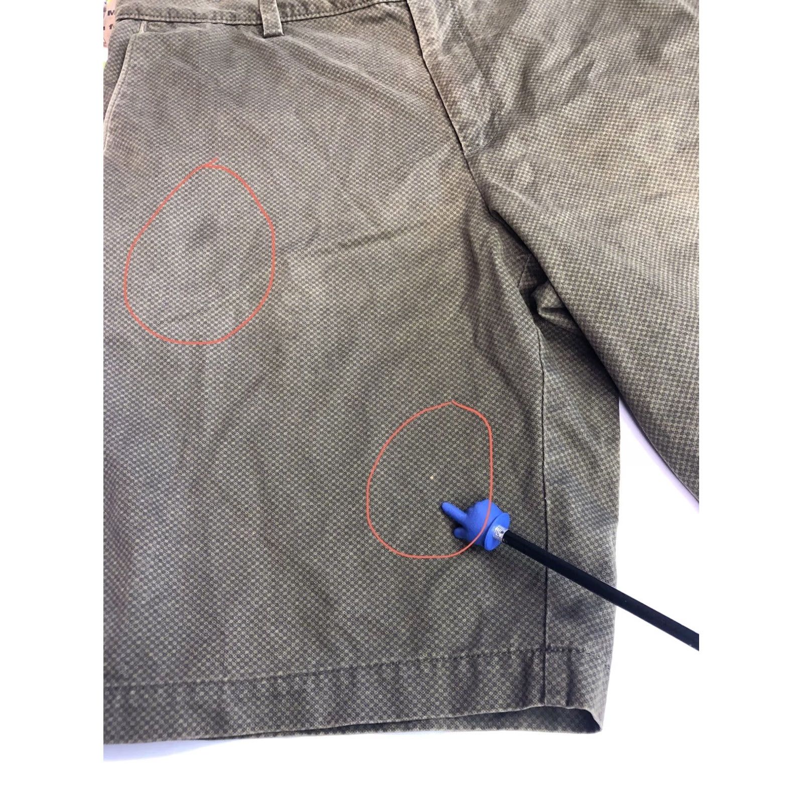 Banana Republic Banana Republic Mens Shorts 35 Green 100% Cotton Size US 35 - 5 Thumbnail