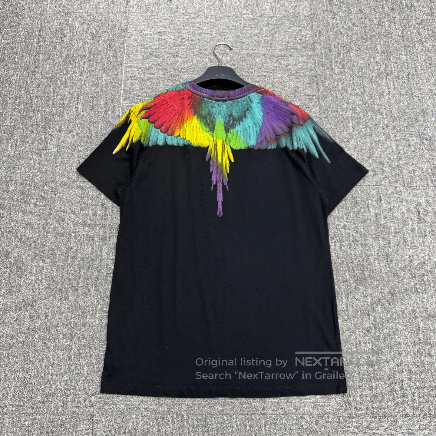 Marcelo Burlon MARCELO BURLON Rainbow-winged short-sleeved shirt| Size US XXS / EU 40 - 2 Thumbnail