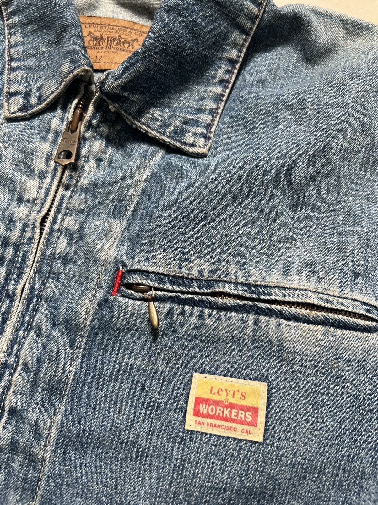 Levi's × Levi's Vintage Clothing × Vintage Vintage Levis Workers Denime Jacket Size US M / EU 48-50 / 2 - 4 Thumbnail