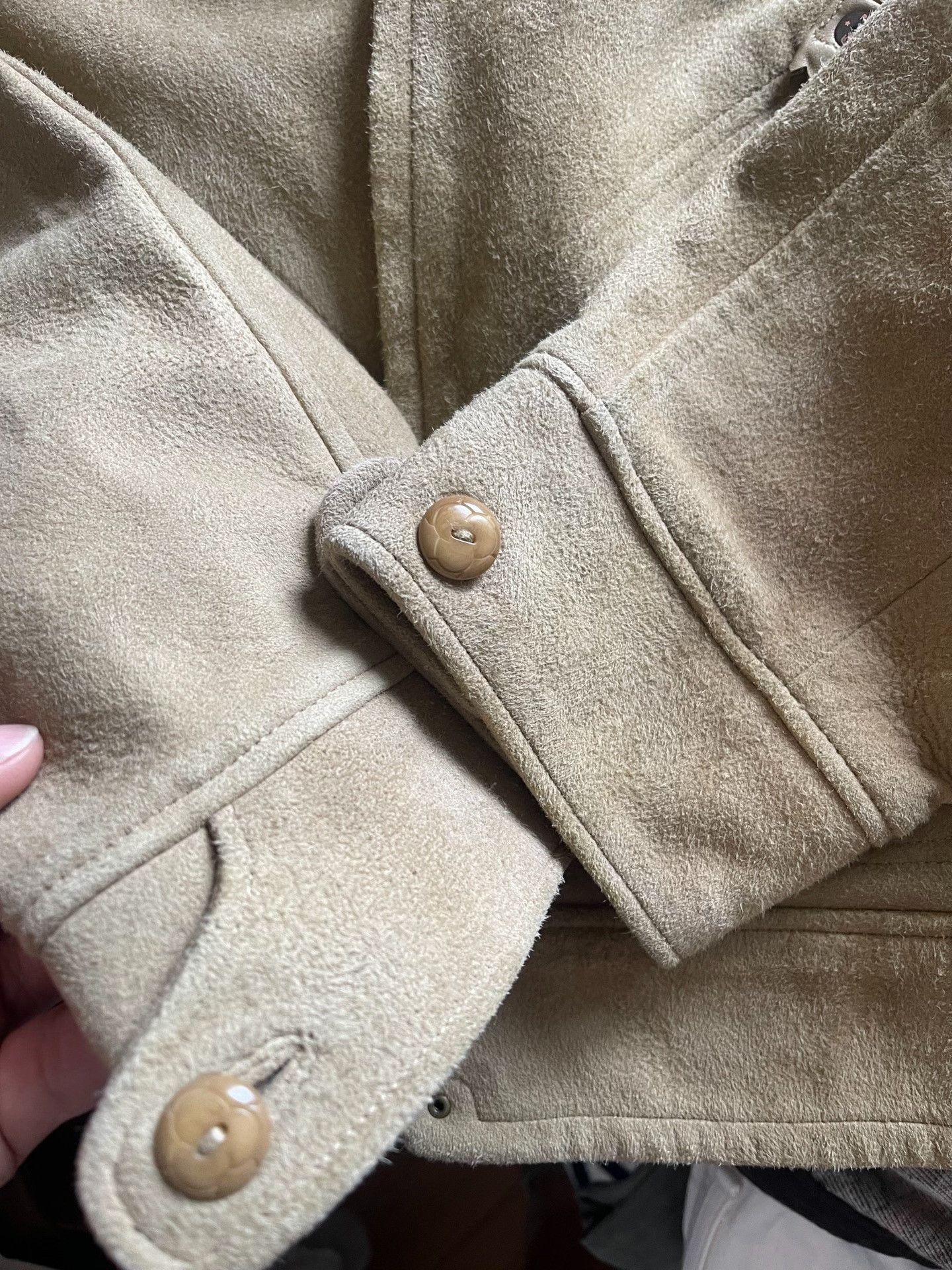 RRL Ralph Lauren RRL Beige Suede Leather Jacket Size US S / EU 44-46 / 1 - 3 Thumbnail