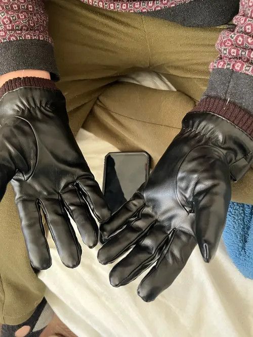 Japanese Brand Miyazawa x Nao Men Gloves Black Winter Mittens Size ONE SIZE - 4 Thumbnail