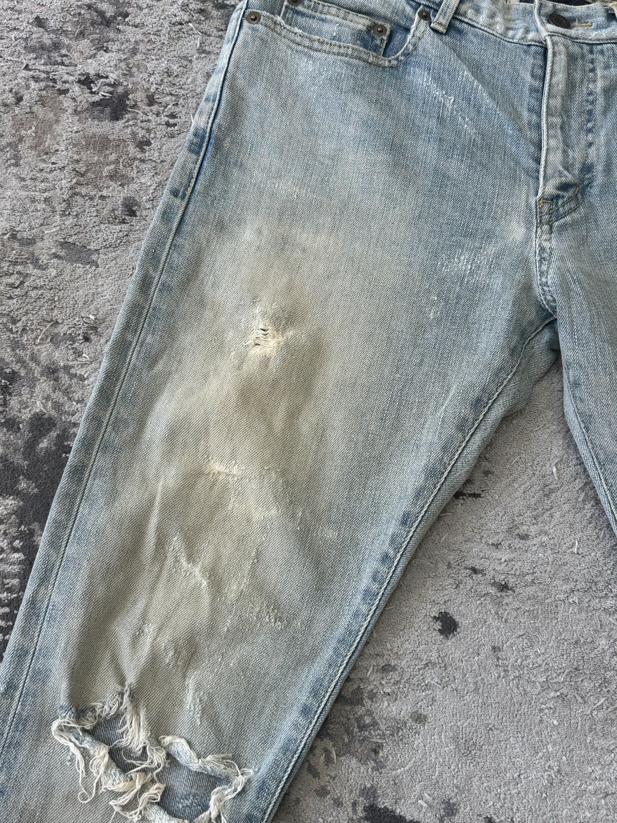 Saint Laurent Paris Saint Laurent Crash Denim Jeans Size US 30 / EU 46 - 5 Thumbnail
