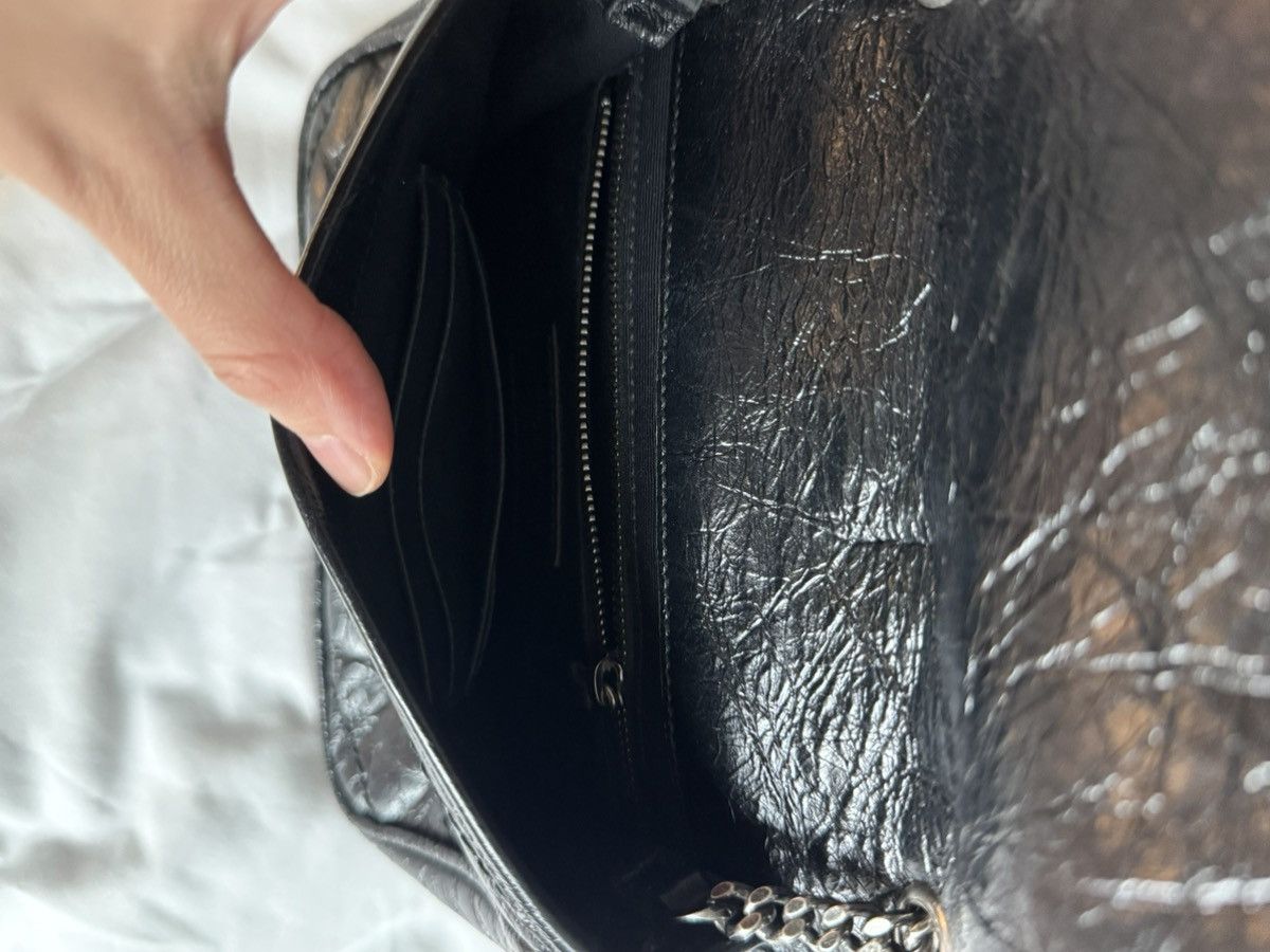 Yves Saint Laurent Niki Chain Wallet Crinkled Leather Size ONE SIZE - 4 Thumbnail