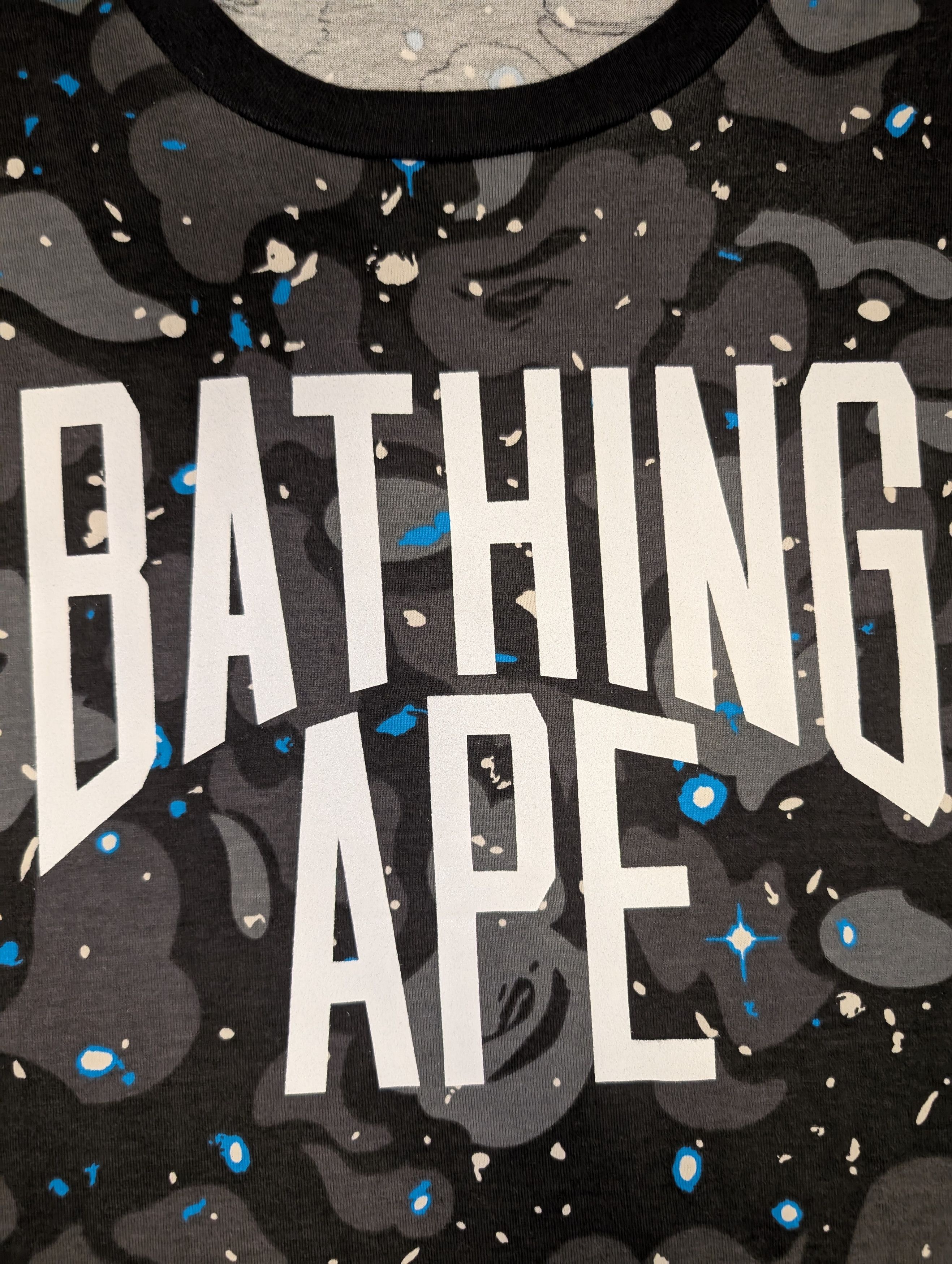 Bape BAPE SPACE CAMO FOOTBALL TEE Size US L / EU 52-54 / 3 - 3 Thumbnail