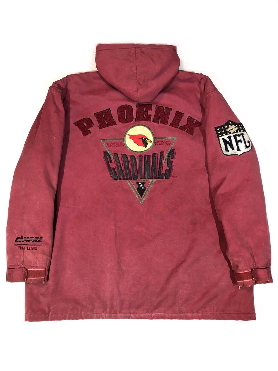 image of Logo Athletic x Nfl Vintage 80's Cardinals Arizona Nfl Phoenix Team Jacket in Red, Men's (Size XL)