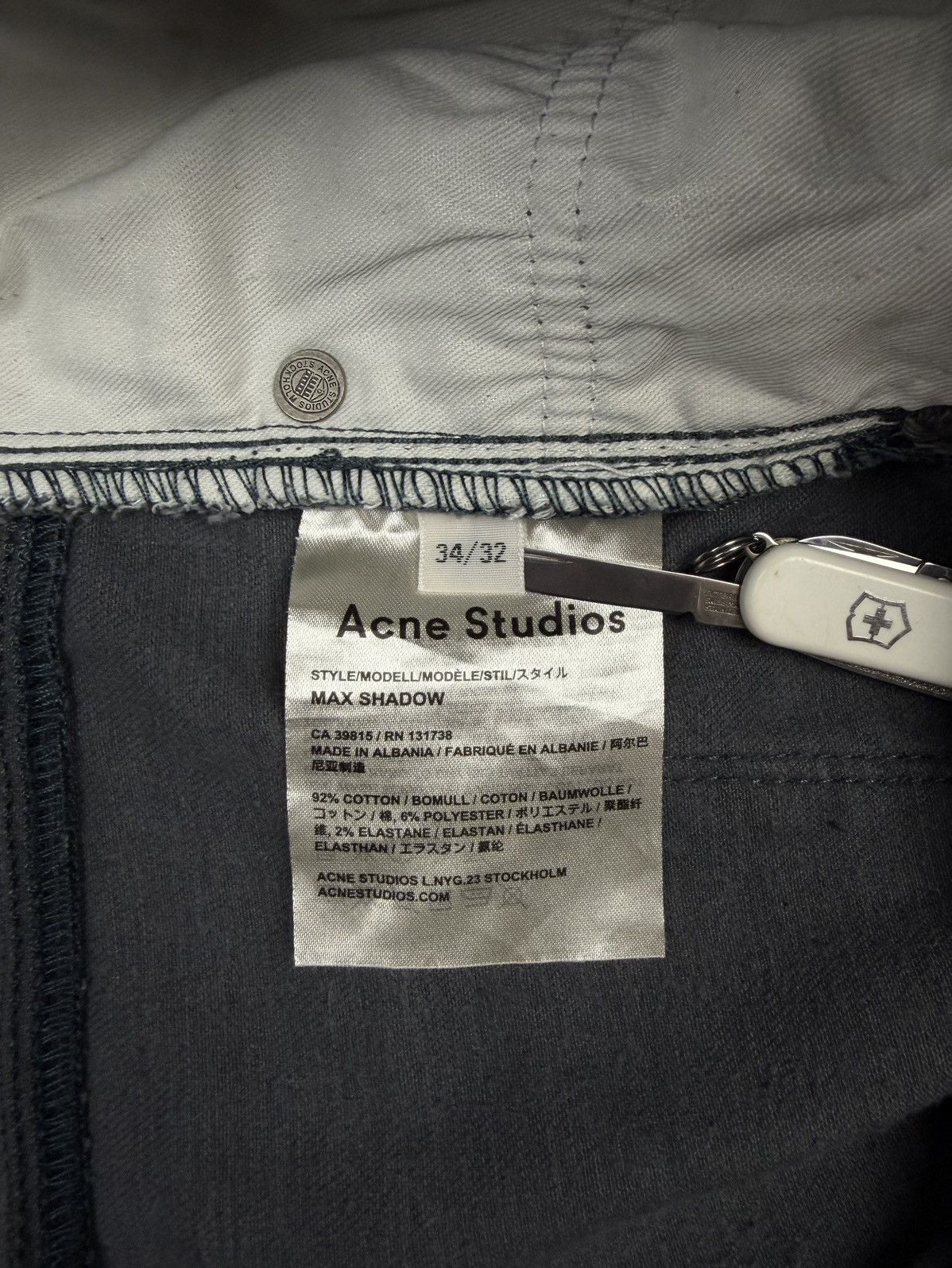 Acne Studios Acne Studios Vintage Stretch Jeans Gray Denim Slim Pants Size US 34 / EU 50 - 15 Thumbnail