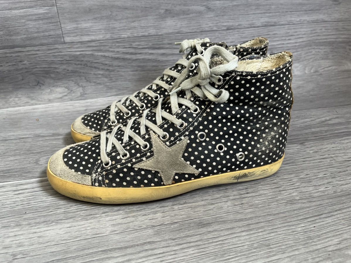 Golden Goose Golden goose Francy polka dot zipper high top sneakers sz39 Size US 10 / IT 40 - 4 Thumbnail