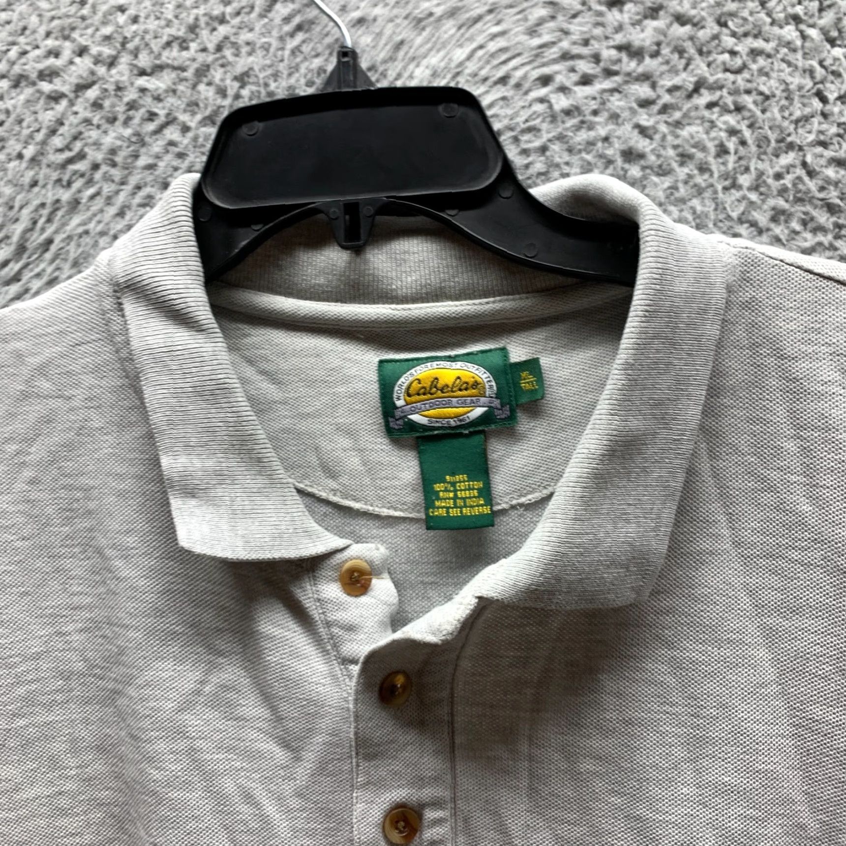 Vintage Cabela's Polo Shirt XL Gray Cotton Mens Casual Outdoor Polo Shirt XL Gray Cotton Mens Vintage: No Size US XL / EU 56 / 4 - 7 Thumbnail