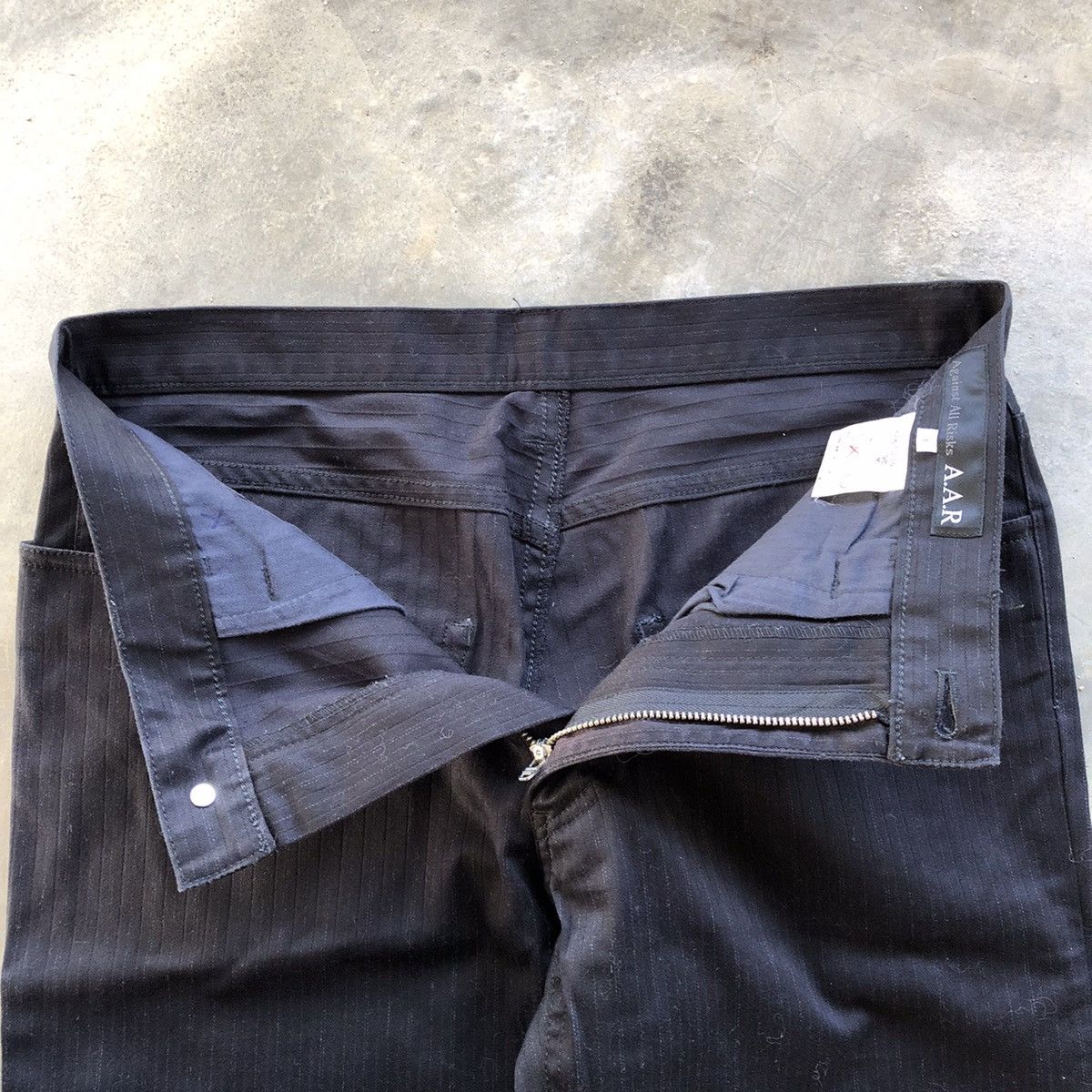 Japanese Brand A.A.R Against All Risks Stripe Formal Pants Size US 29 - 9 Thumbnail