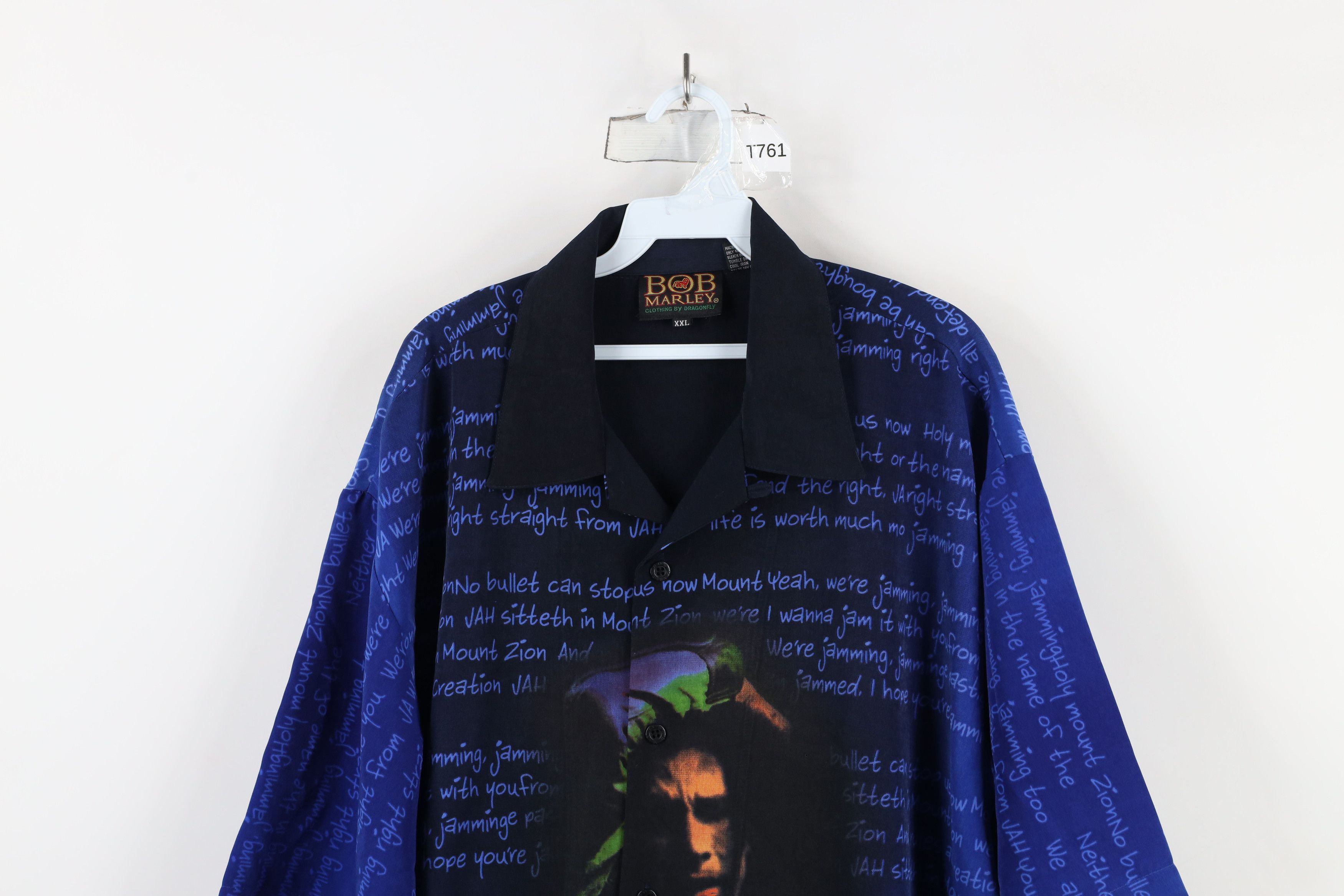 Vintage Vintage 90s Y2K Streetwear Print Bob Marley Button Shirt Size US XXL / EU 58 / 5 - 2 Thumbnail
