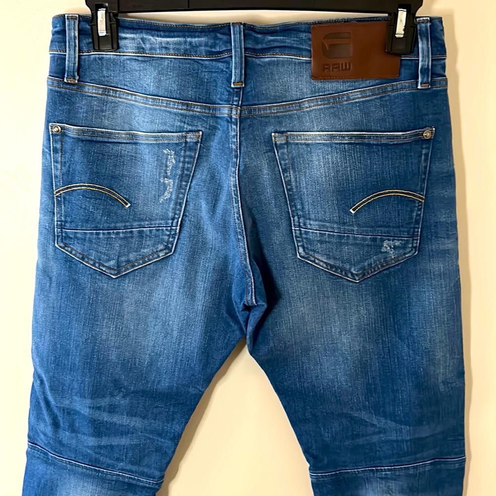 Designer Slim Fit31/30- G-Star -93%Ctn 5% poly 2% el- med blue Size US 31 - 8 Thumbnail