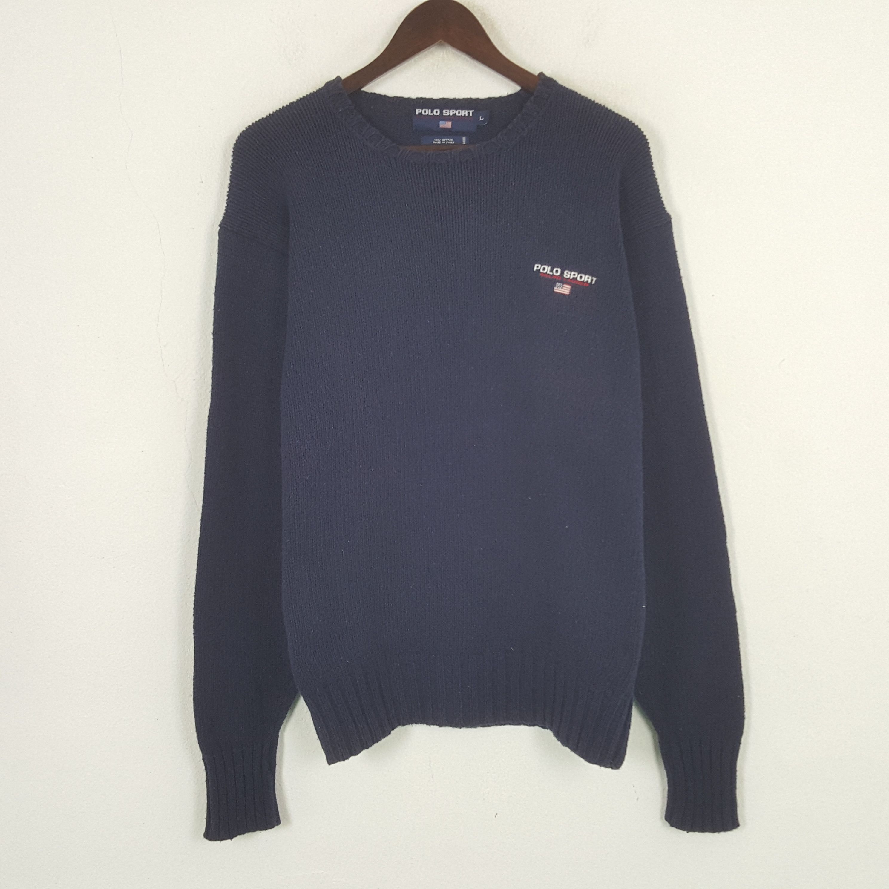 Vintage Vintage Polo Sport Sweatshirt Size US L / EU 52-54 / 3 - 1 Thumbnail