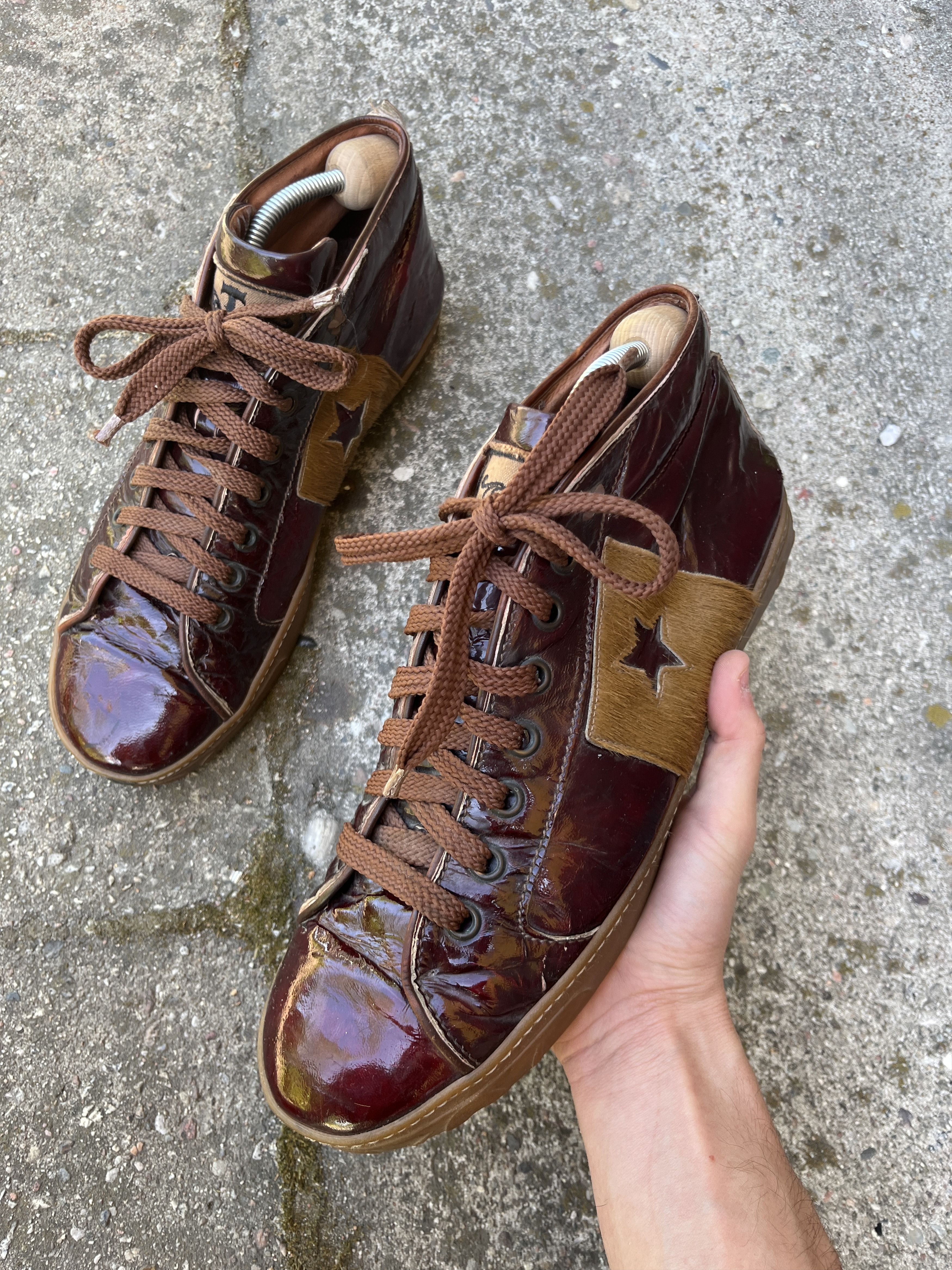 Other gino rossi grunge punk patent leather sneakers one star Size US 13 / EU 46 - 5 Thumbnail