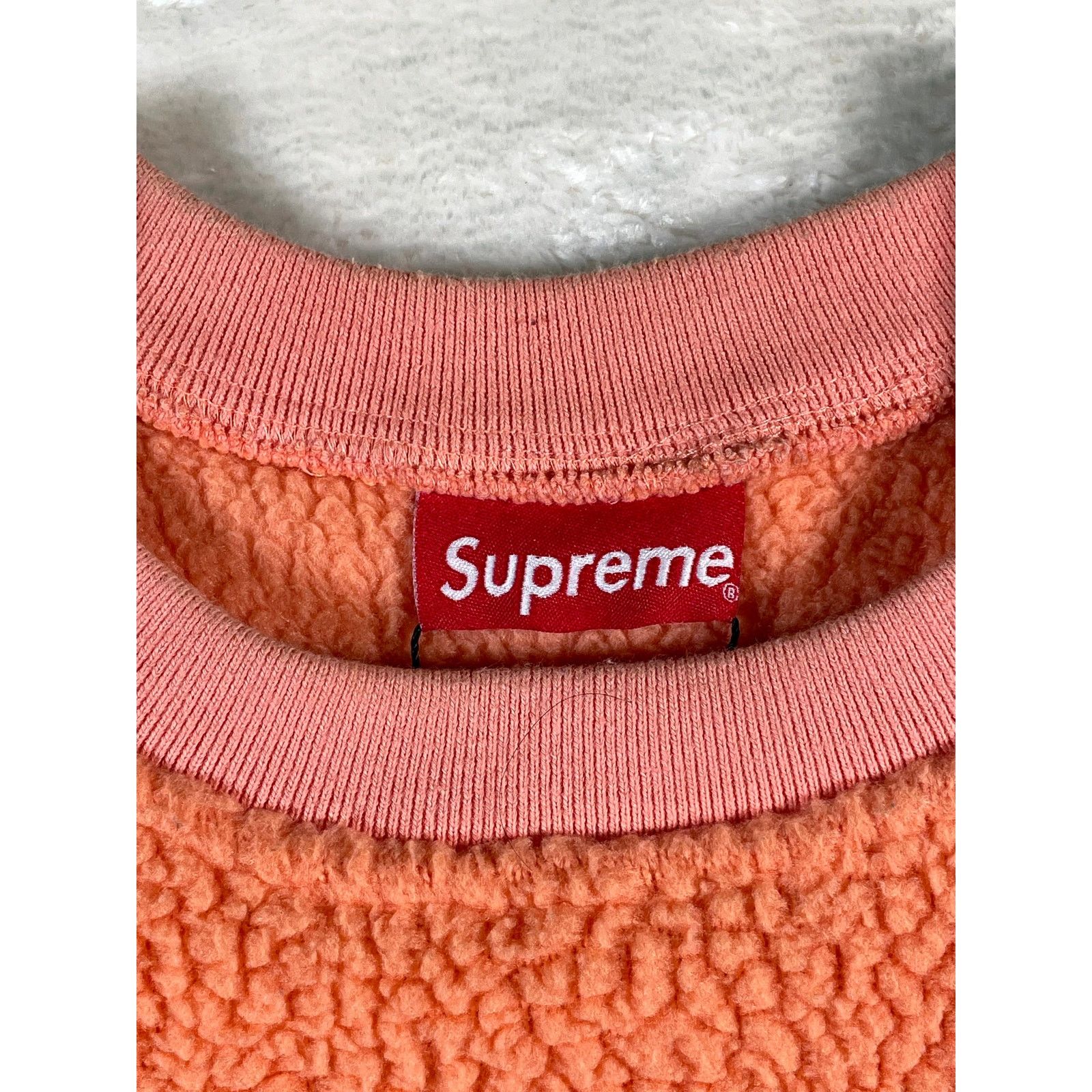 Supreme Supreme Fleece Crewneck Salmon Sweater Size US L / EU 52-54 / 3 - 2 Thumbnail