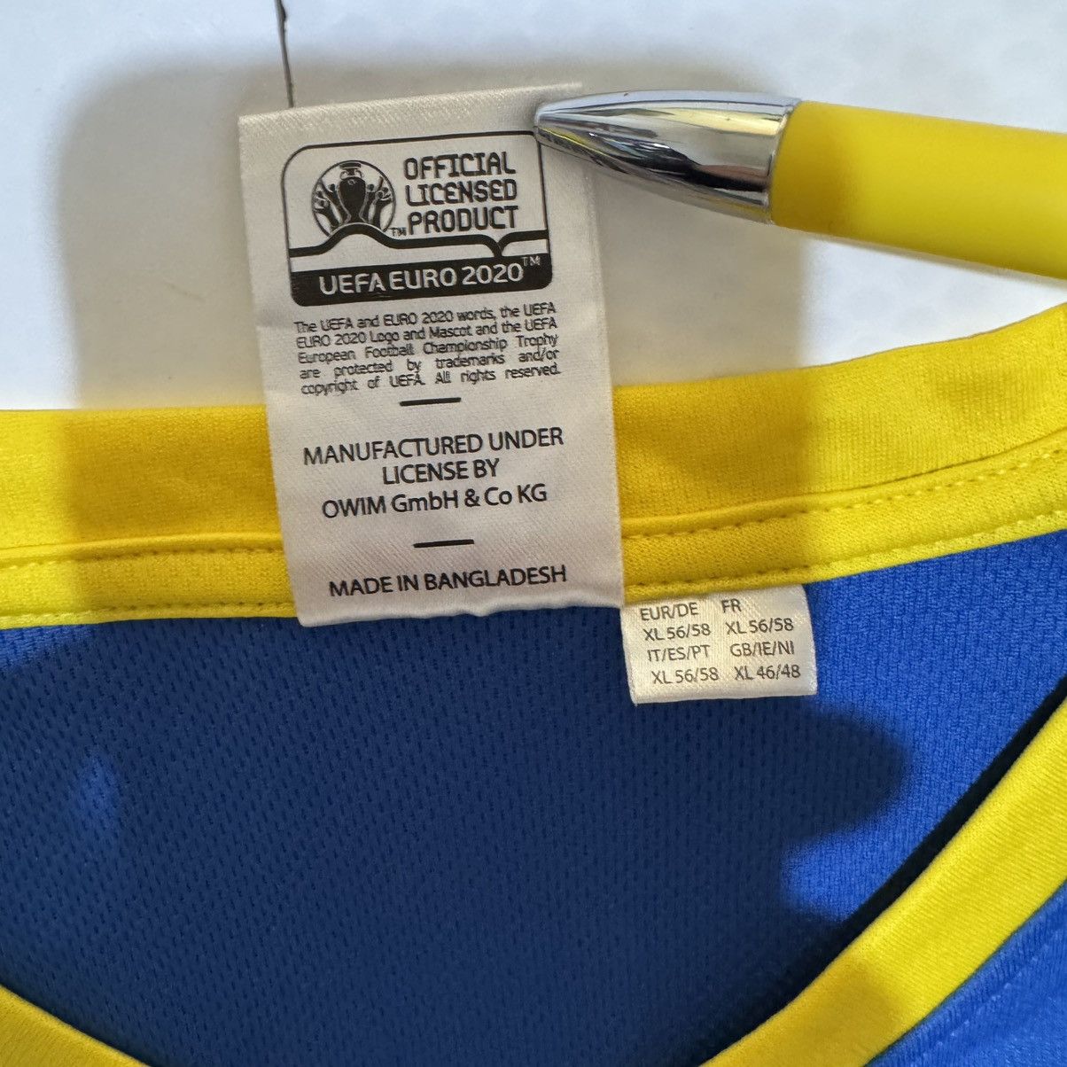 UEFA UEFA Euro 2020 Men’s Football Jersey Soccer Sweden Sverige Size US XL / EU 56 / 4 - 7 Thumbnail