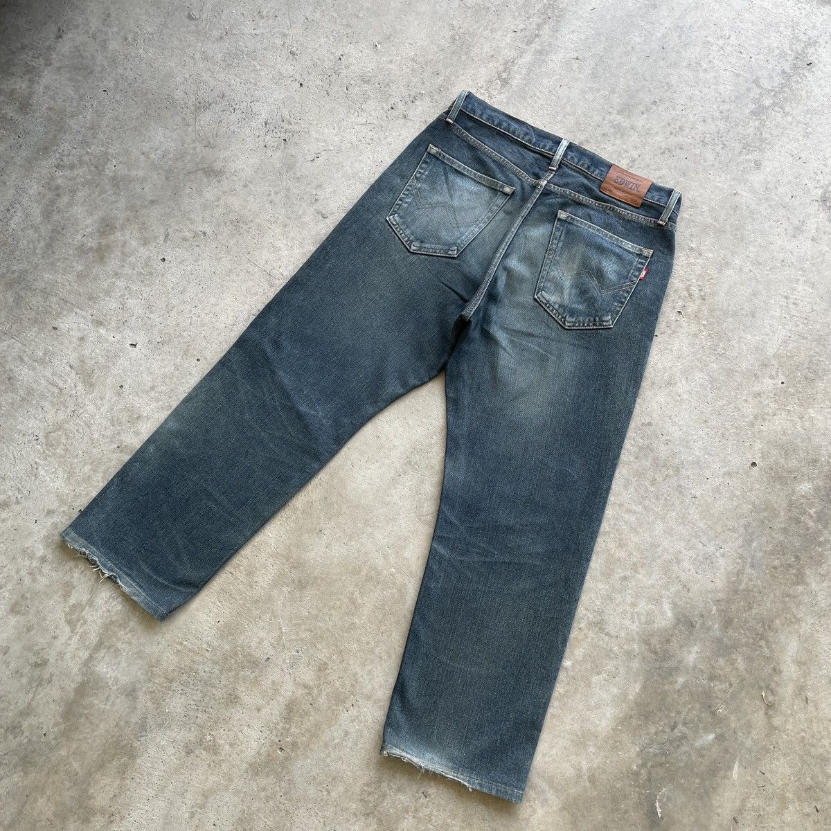 Edwin W34💥 Vintage Edwin Made In Japan Faded Jeans Denim Pants Size US 34 / EU 50 - 12 Thumbnail
