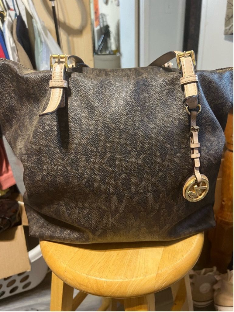 Michael Kors Women's Michael Kors Brown Tote Bag Large Size ONE SIZE - 1 Thumbnail