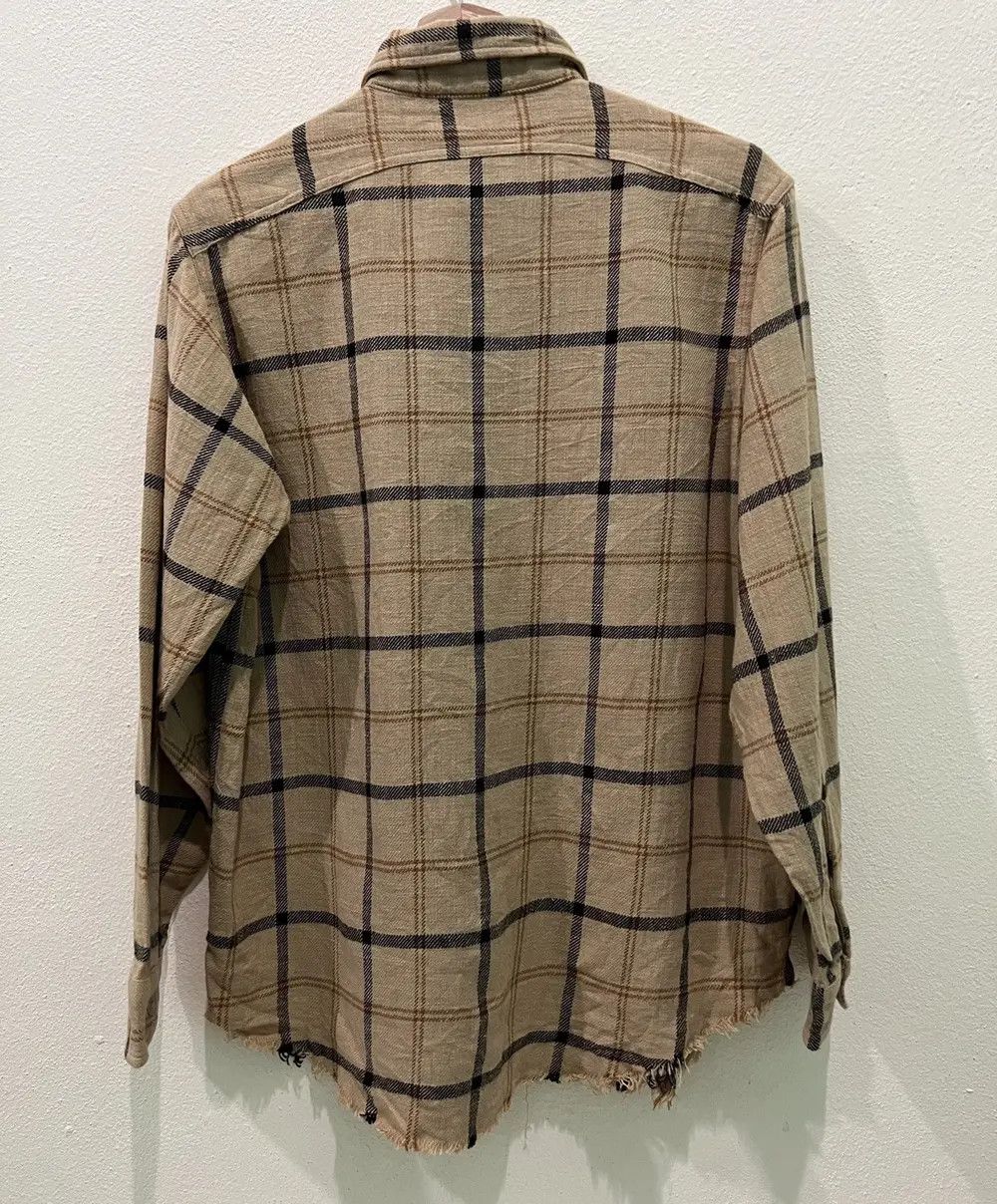 Flannel Japanese Brand Shuttle Notes Distress Design Flannel Shirt Size US M / EU 48-50 / 2 - 6 Thumbnail