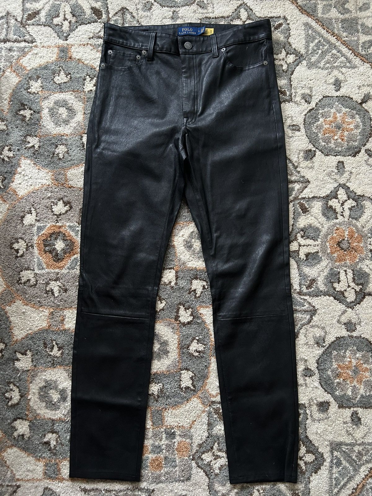 Polo Ralph Lauren Lambskin 5-Pocket Super Slim Pant Size 30" / US 8 / IT 44 - 2 Thumbnail