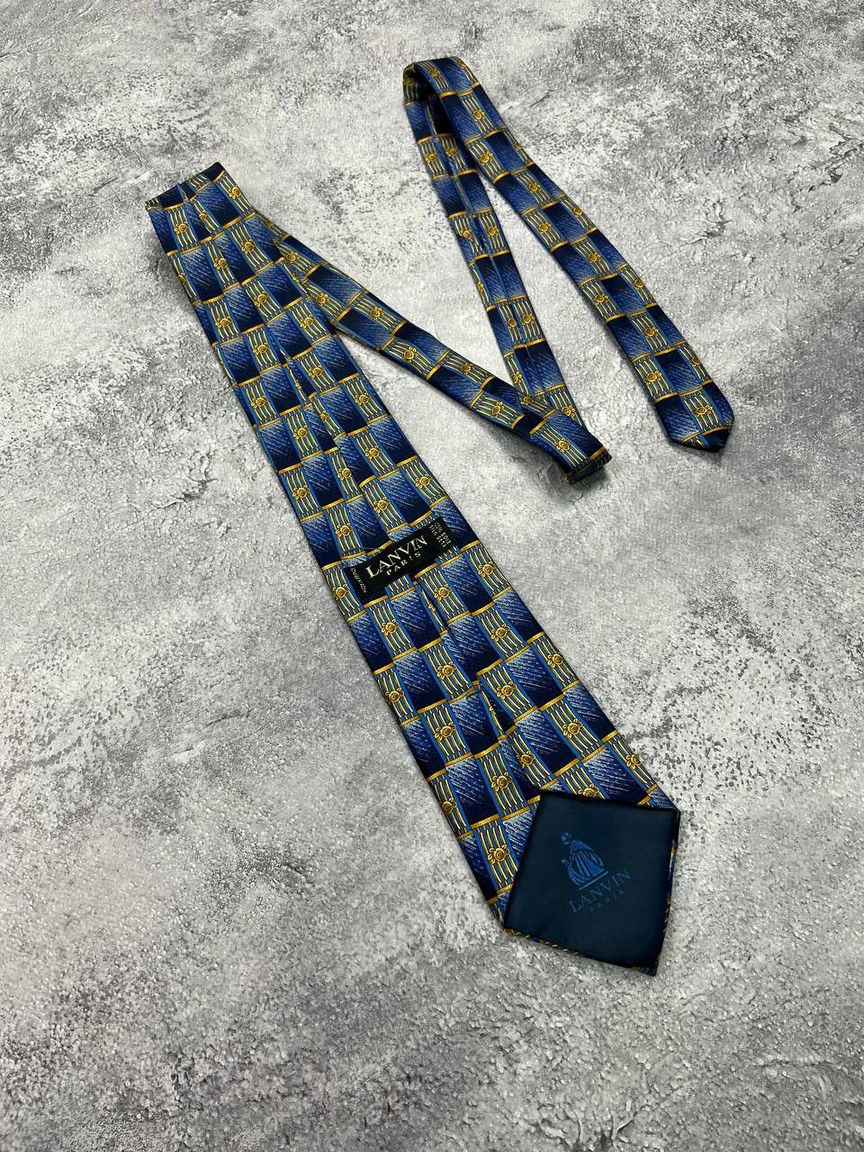 Lanvin Lanvin Paris Luxury Silk Neck Tie Abstract Cravatte 90s Size ONE SIZE - 2 Thumbnail