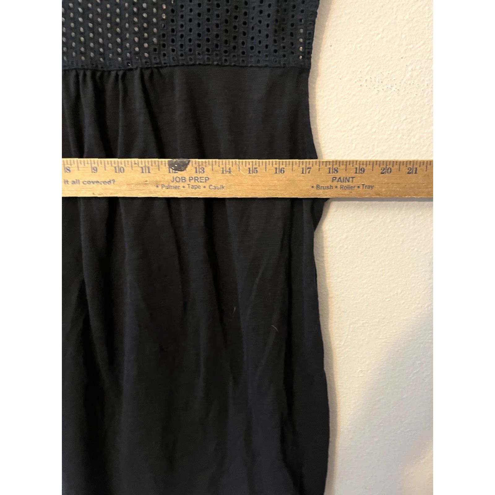 Banana Republic VINTAGE Banana Republic Women's Sleeveless Blouse XL Black Cotton V-Neck Casual 2010s Size XL / US 12-14 / IT 48-50 - 5 Thumbnail