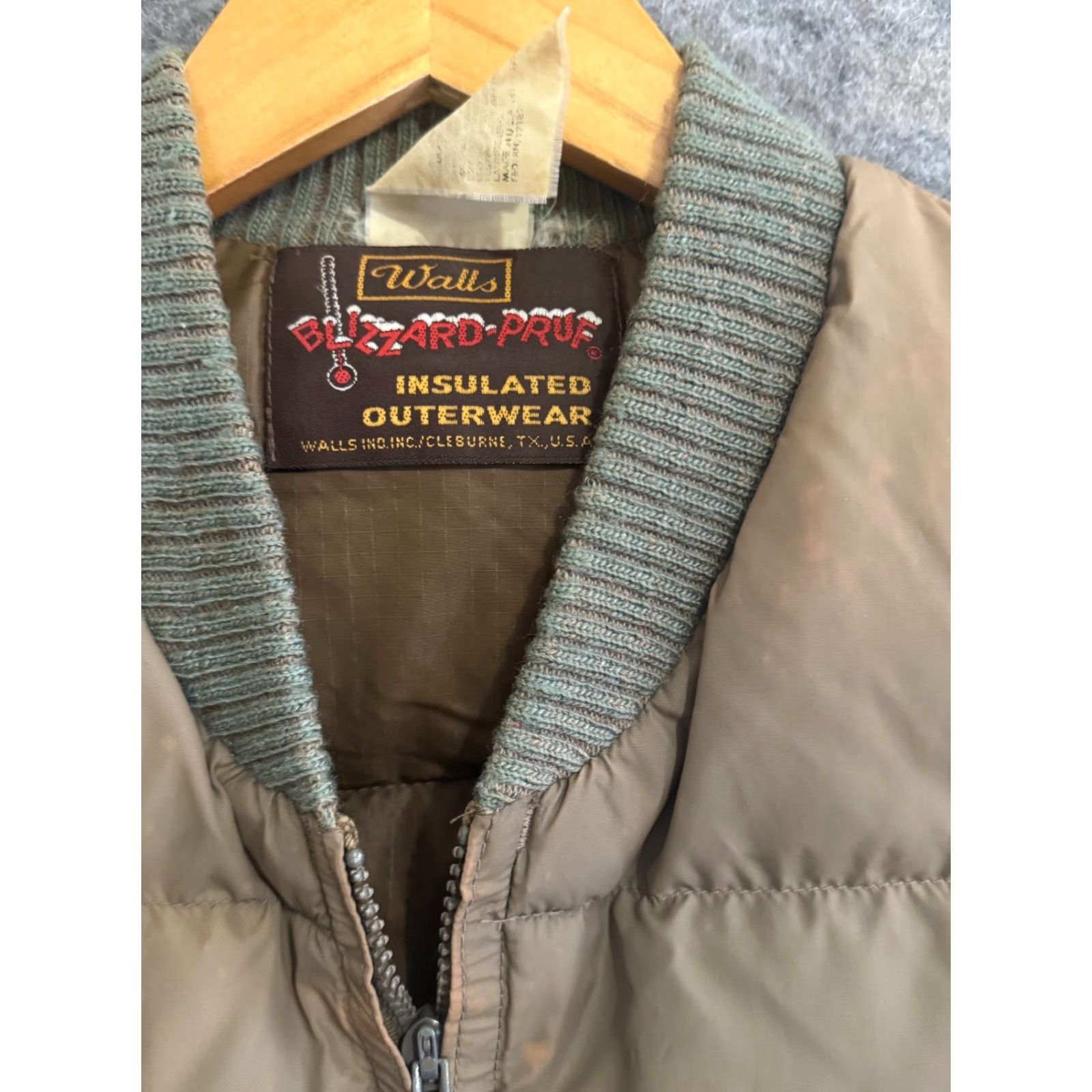 Walls VINTAGE Walls Blizzard Pruf Down Zip Beige Puffer Vest Small Reg UNISEX Puffy Size US S / EU 44-46 / 1 - 2 Thumbnail