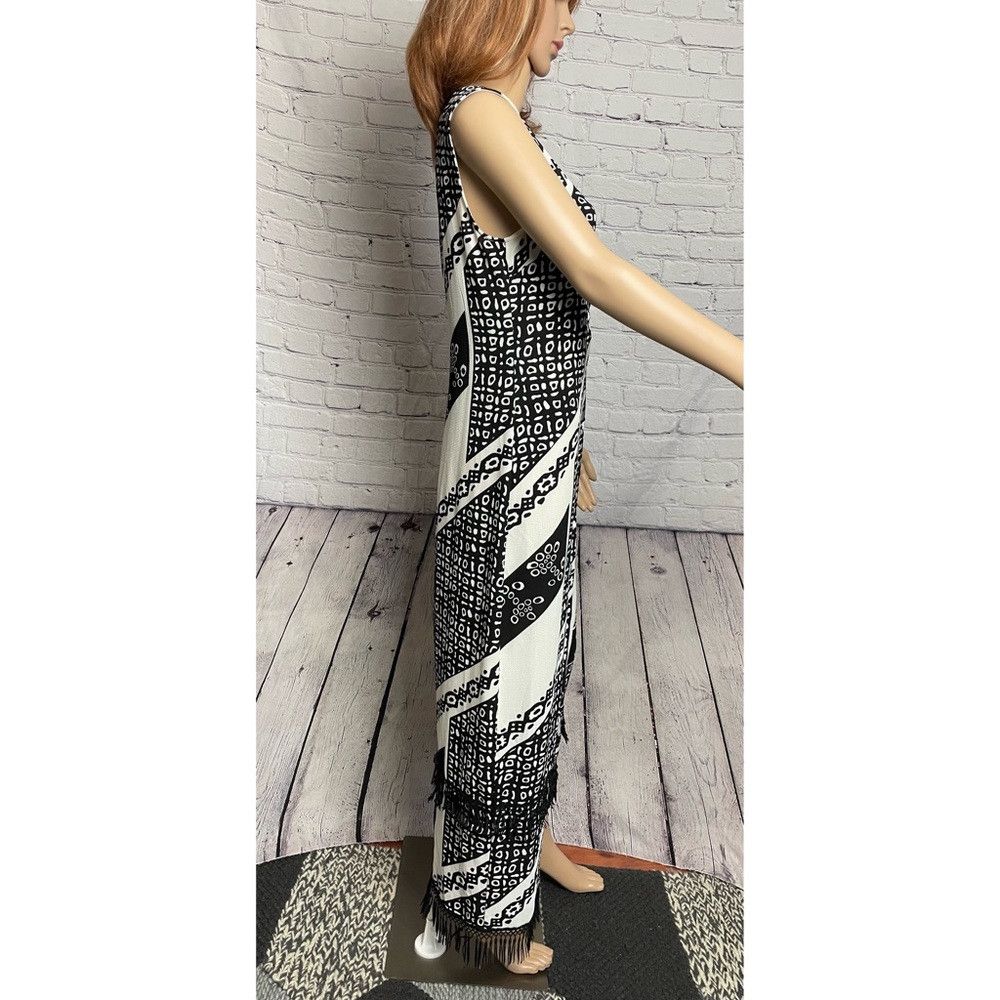 Other New Parisian Printed Midi Dress With Fringe Detail Size 6 T Size M / US 6-8 / IT 42-44 - 4 Thumbnail