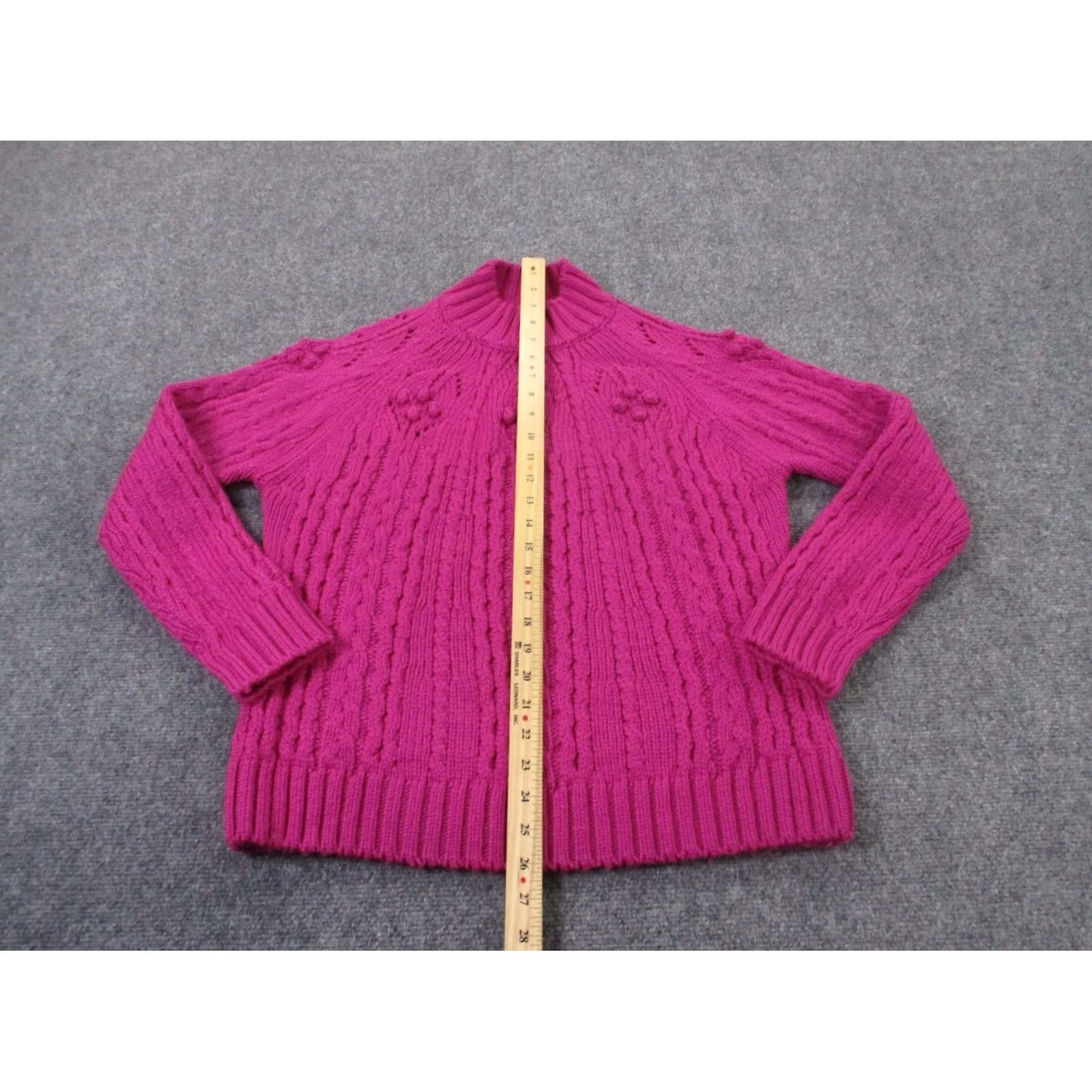 Vintage VINTAGE La Maille Sezane Sweater Womens S Wool Chunky Cable Knit Pullover Classic Size S / US 4 / IT 40 - 3 Thumbnail