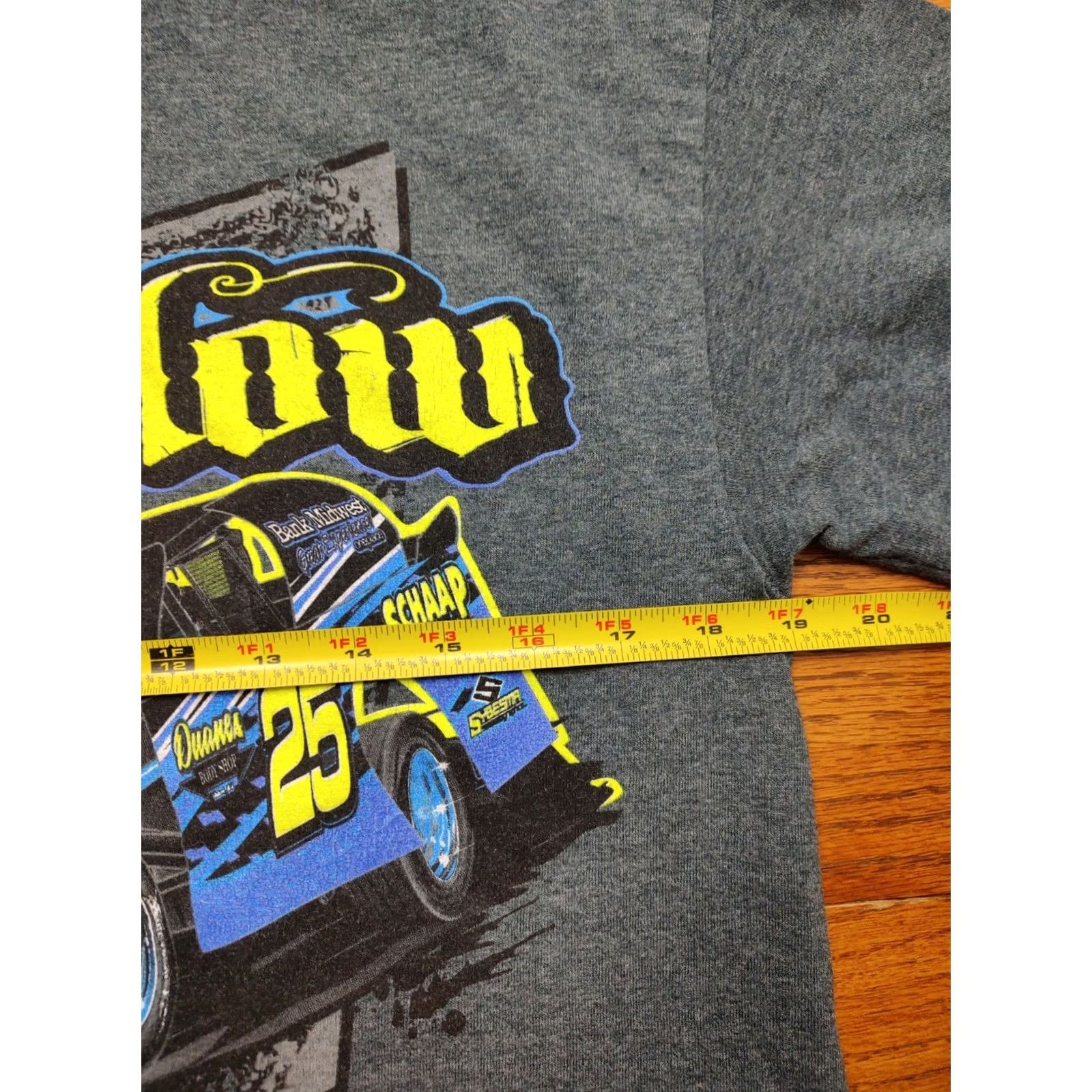 Gildan Don Paplow T-Shirt Gray Mens M Crew Neck Short Sleeve Cotton Blend Graphic Print Dirt Track Racing MN 90s Cars Sports Gildan Latex? Size US M / EU 48-50 / 2 - 5 Thumbnail