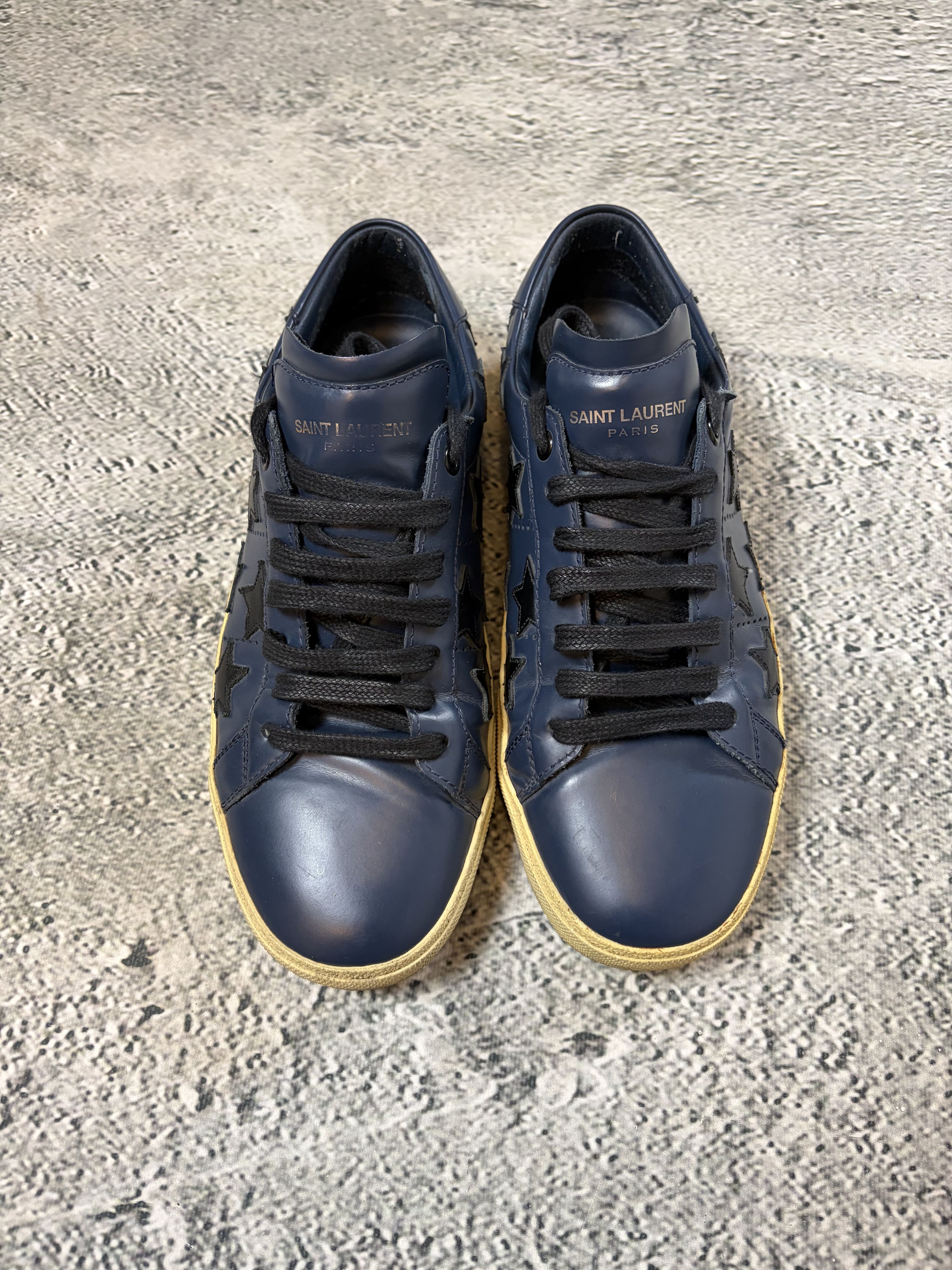 Saint Laurent Paris Saint Laurent Hedi Slimane sl06 Star sneakers low navy SLP Size US 7.5 / EU 40-41 - 3 Thumbnail