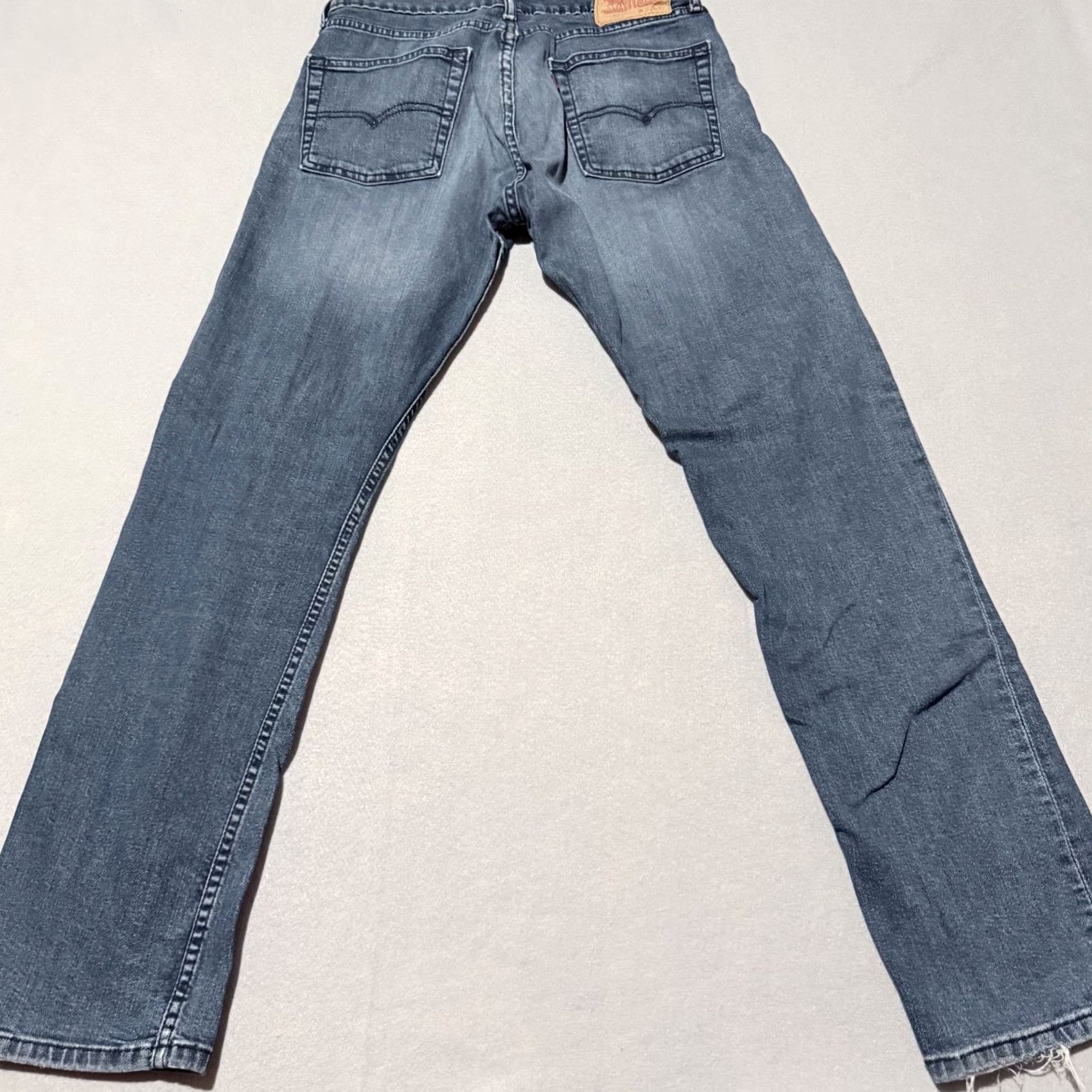 Levi's Levi's 513 Jeans Slim Straight Men's Blue Denim Mid-Rise Zip Fly - 31X32 | Levi's Slim Straight Jeans 513 Men Blue Denim Mid-Rise Zip Fly 31 32 Size US 31 - 2 Thumbnail