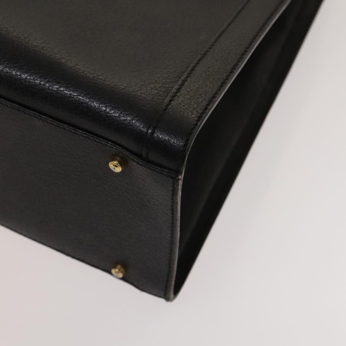 Gucci GUCCI Bamboo Hand Bag Leather Black Gold 002 1095 002 1095 Size ONE SIZE - 10 Thumbnail