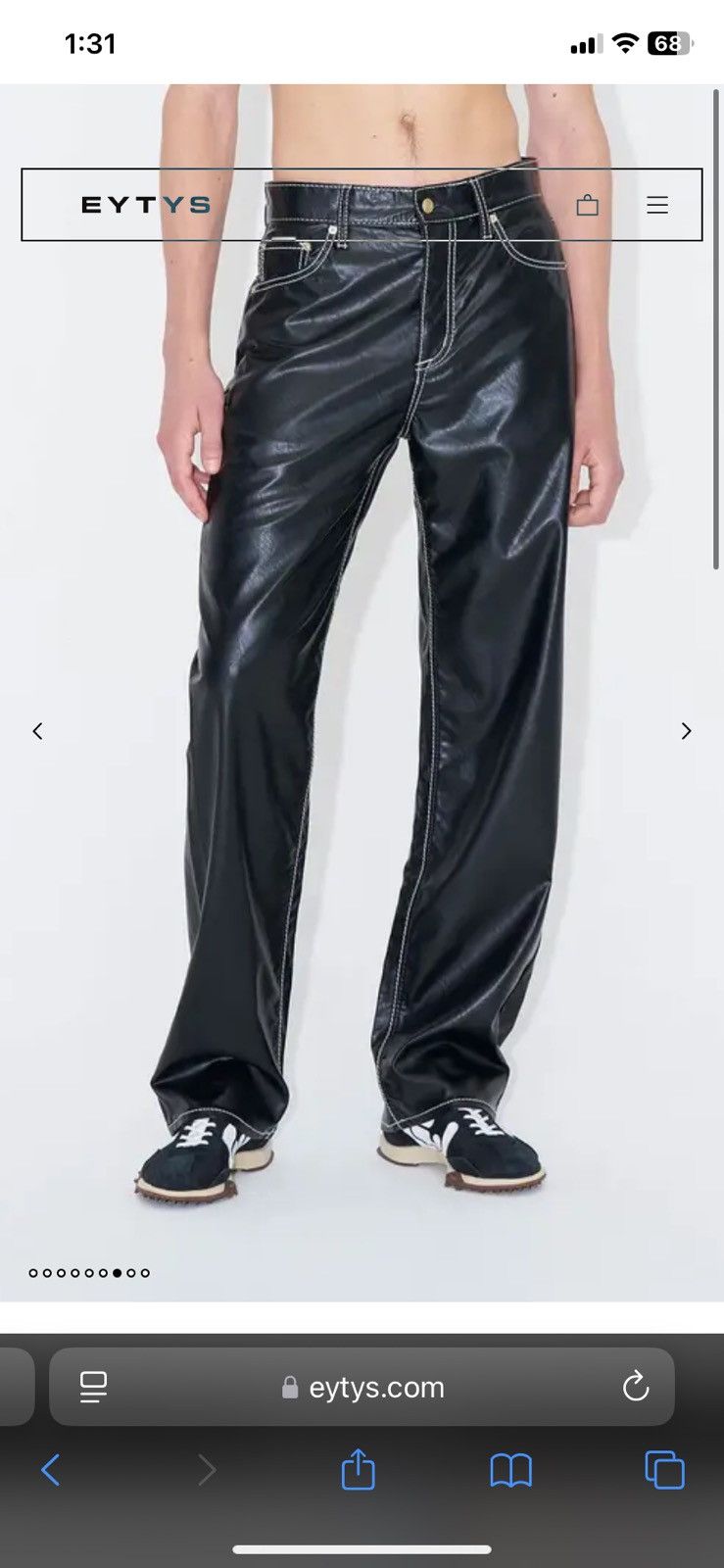 Eytys EYTYS Benz Faux Leather Pants Size US 26 / EU 42 - 3 Thumbnail